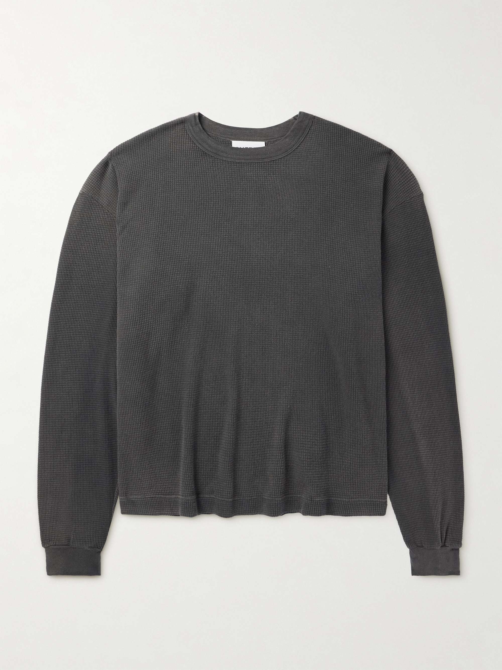 Logo-Print Waffle-Knit Cotton T-Shirt hero visual