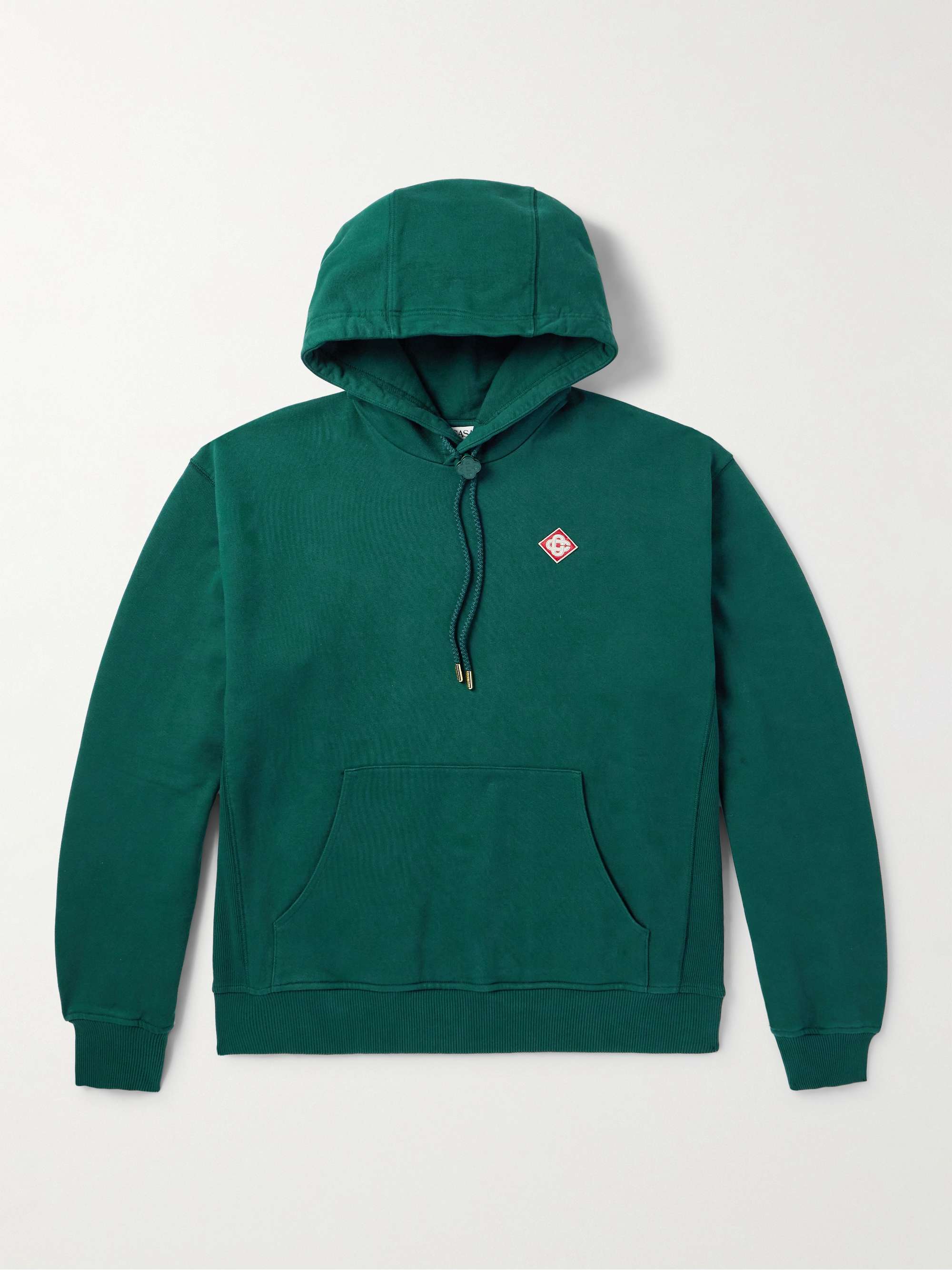 Logo-Appliquéd Organic Cotton-Jersey Hoodie hero visual