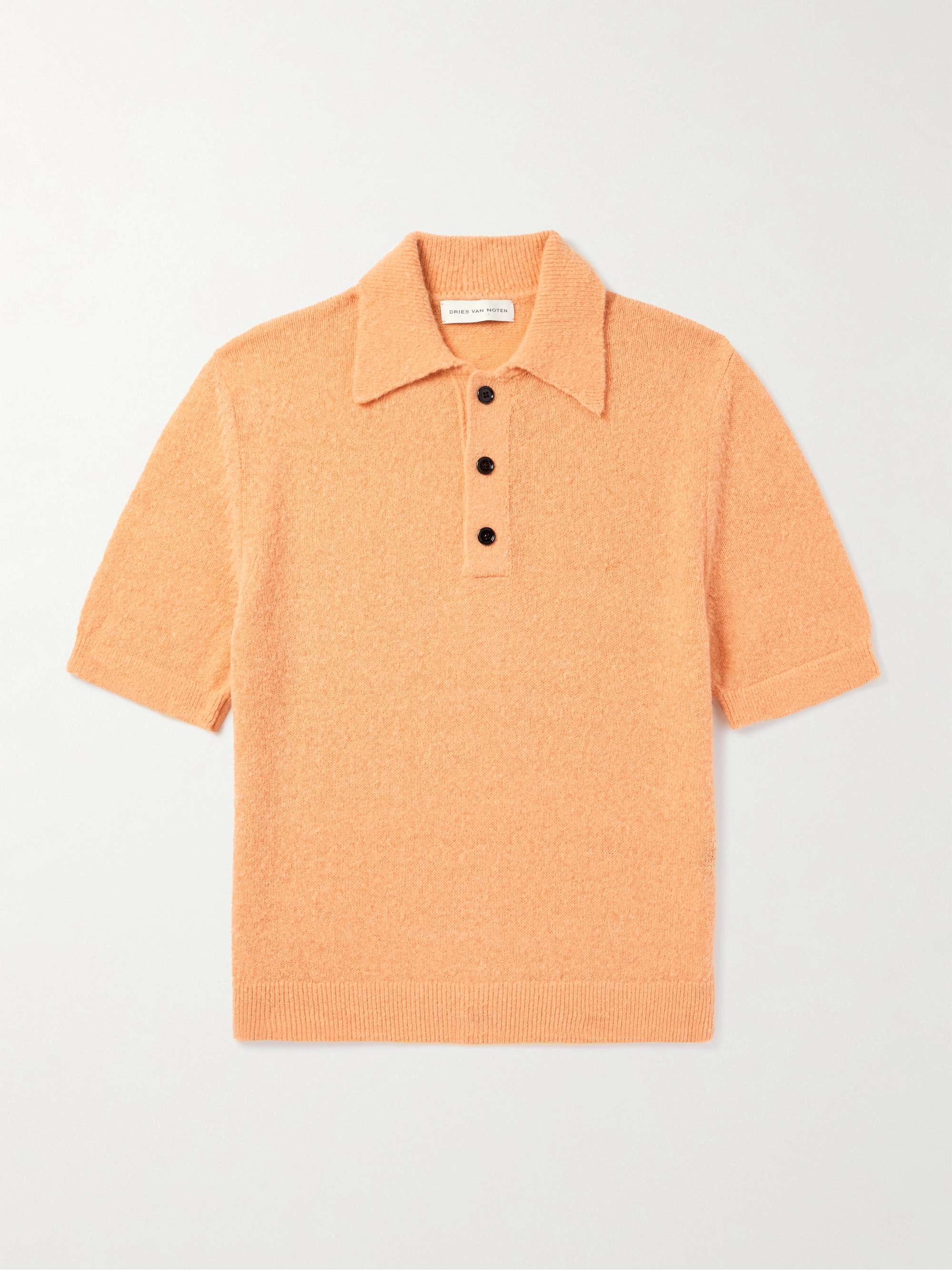 Slim-Fit Alpaca-Blend Polo Shirt hero visual
