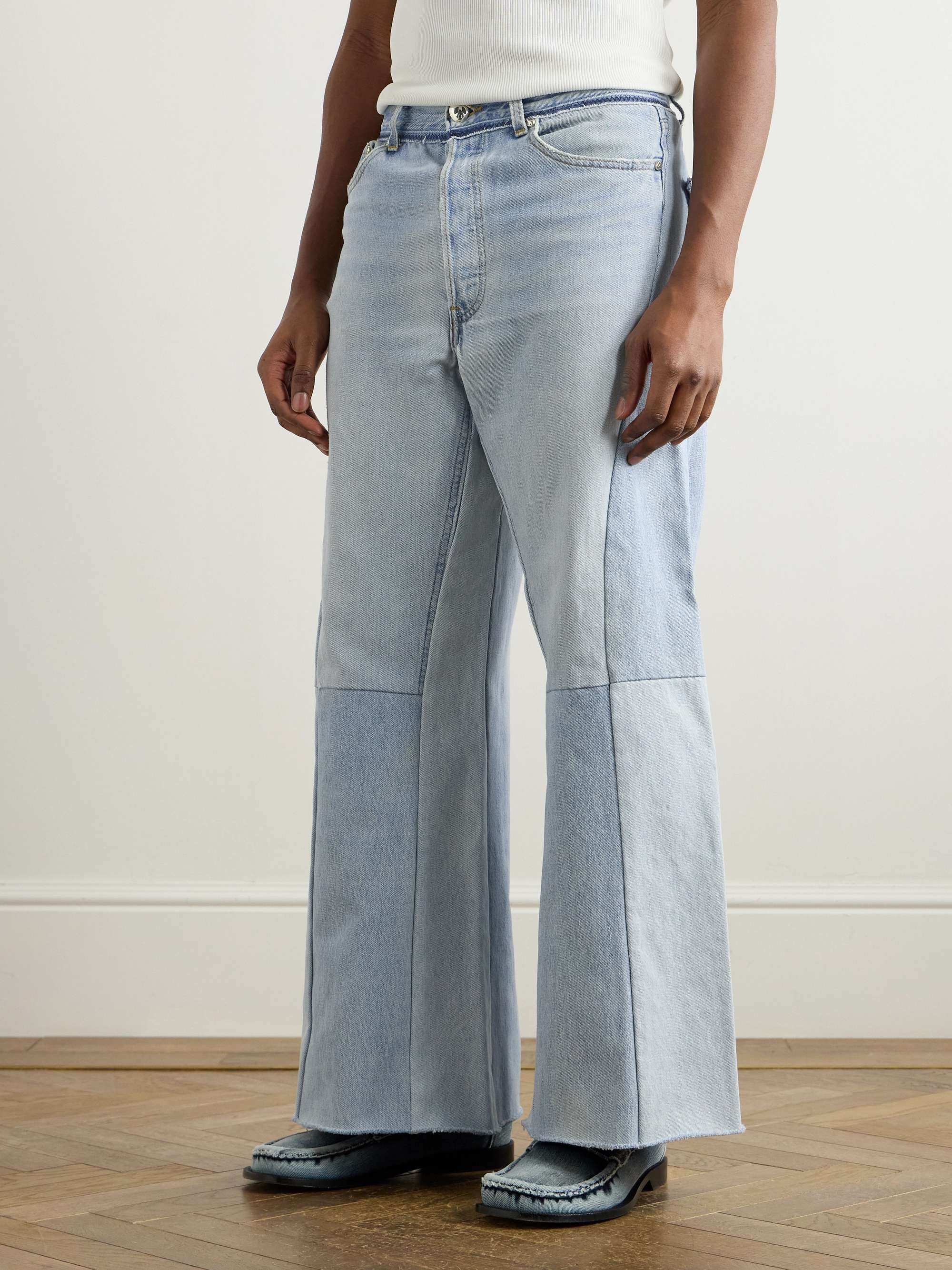 Flared Patchwork Jeans view