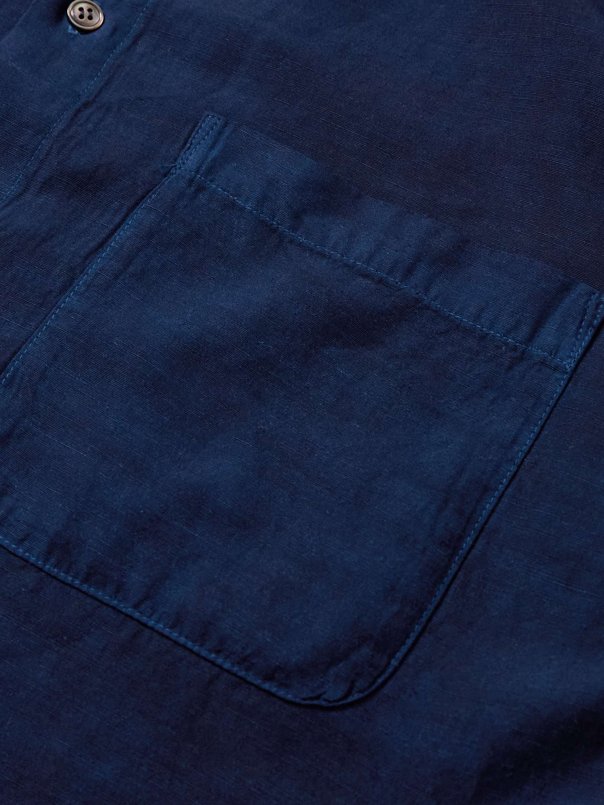 Indigo-Dyed TENCEL™Lyocell-Blend Gauze Shirt view