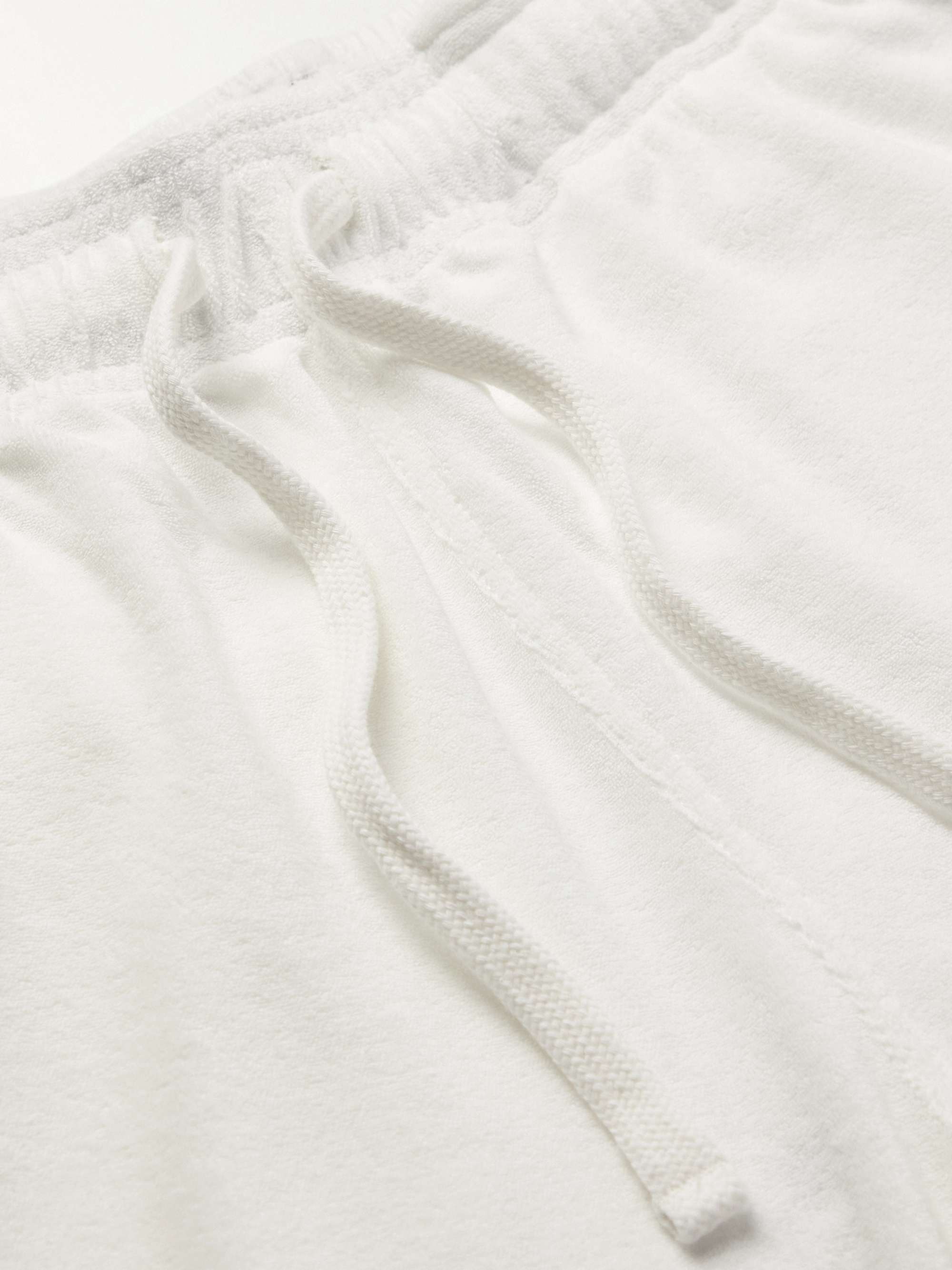 Play Tapered Cotton-Blend Terry Trousers view