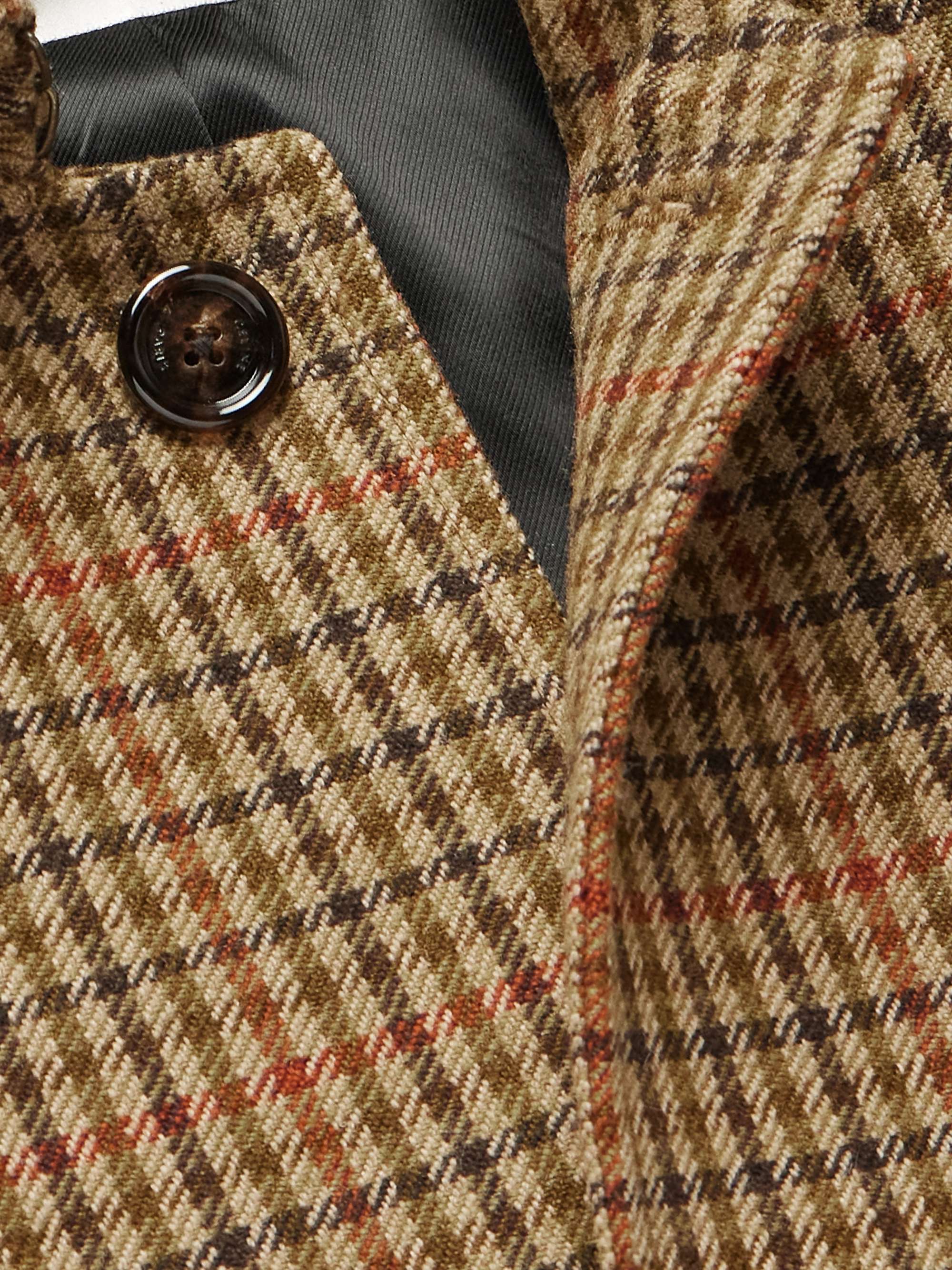 Checked Wool Coat view