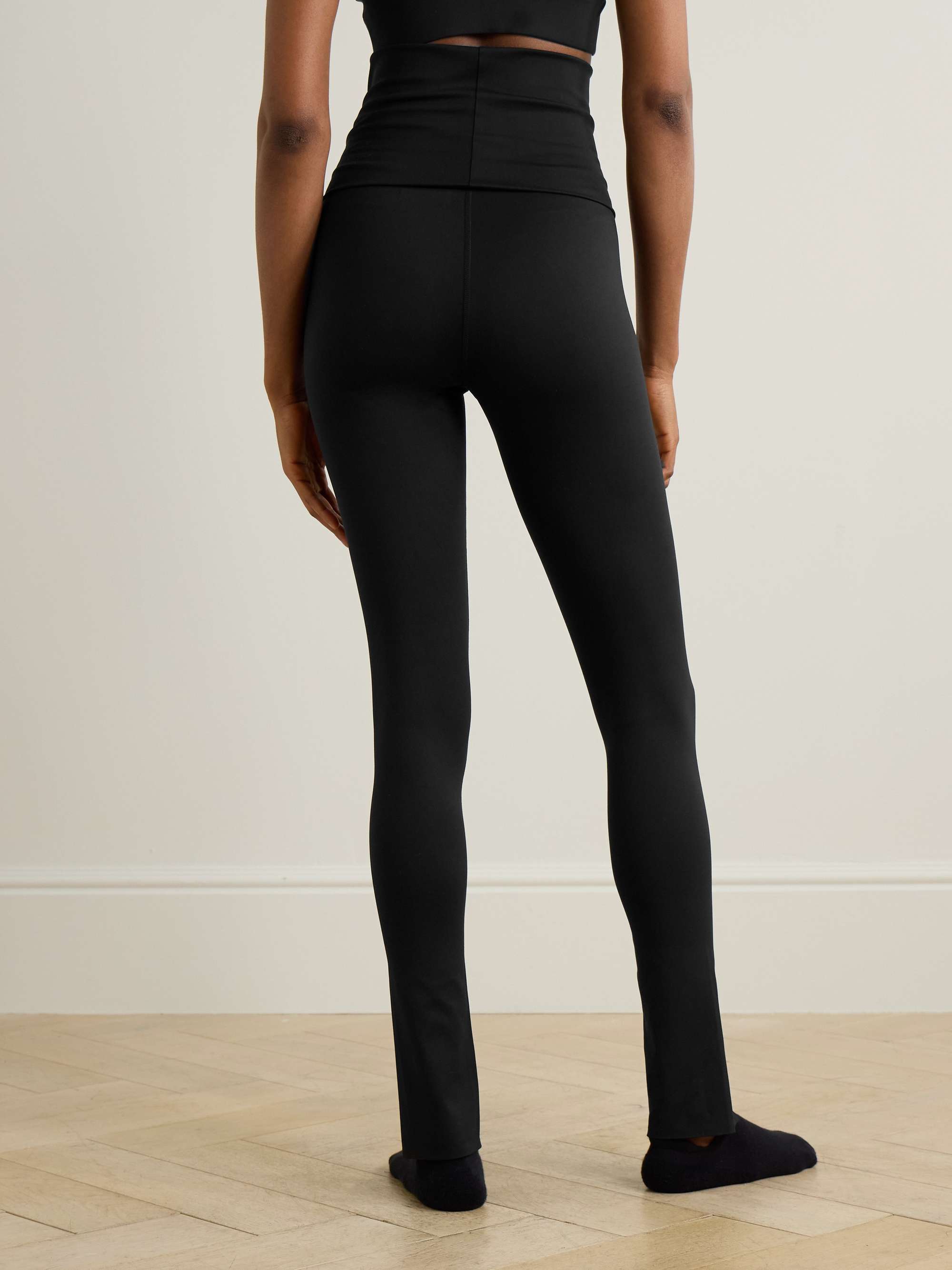 TrueStrength logo-jacquard recycled stretch-jersey leggings view