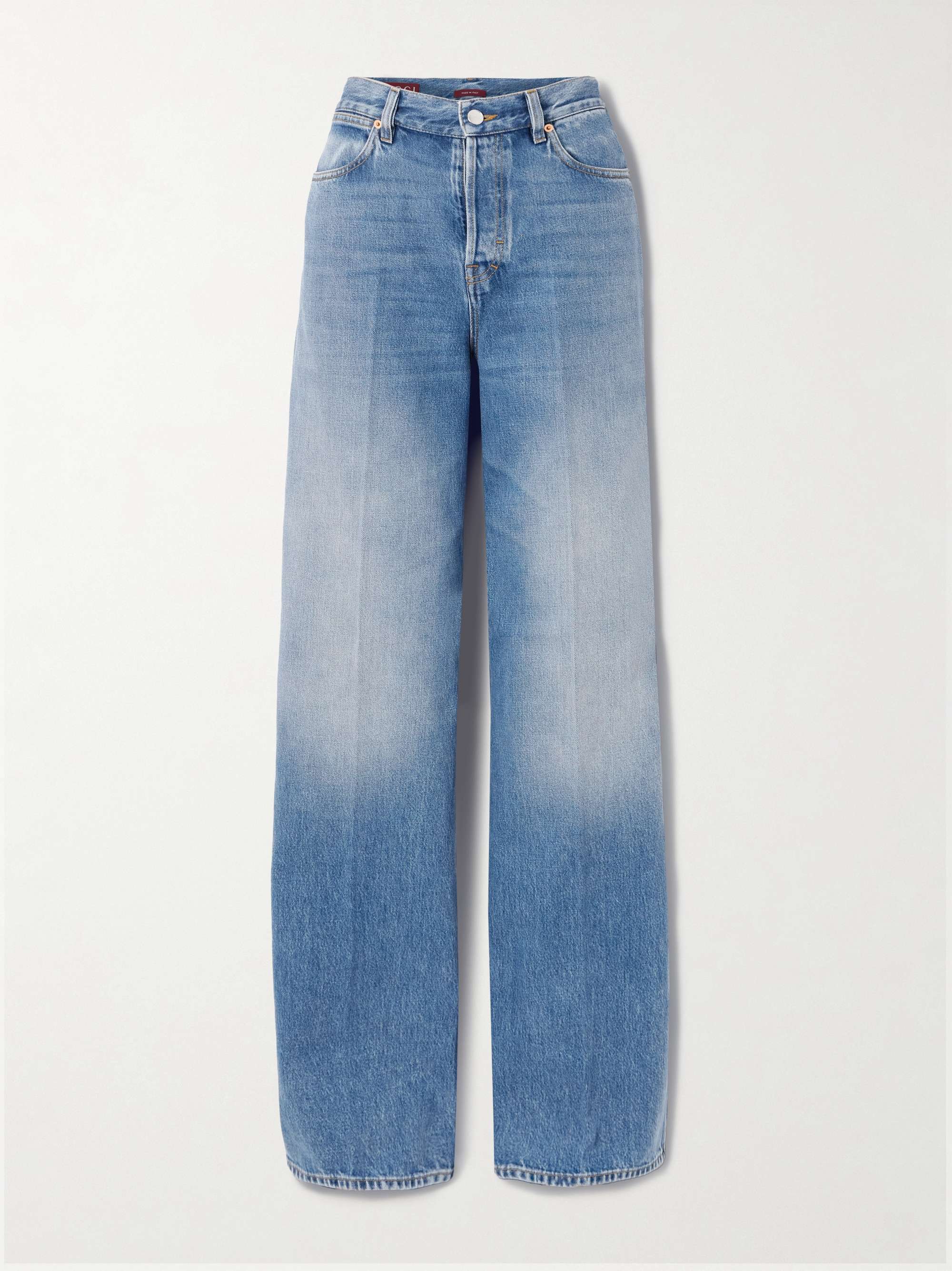 Lido high-rise wide-leg jeans hero visual
