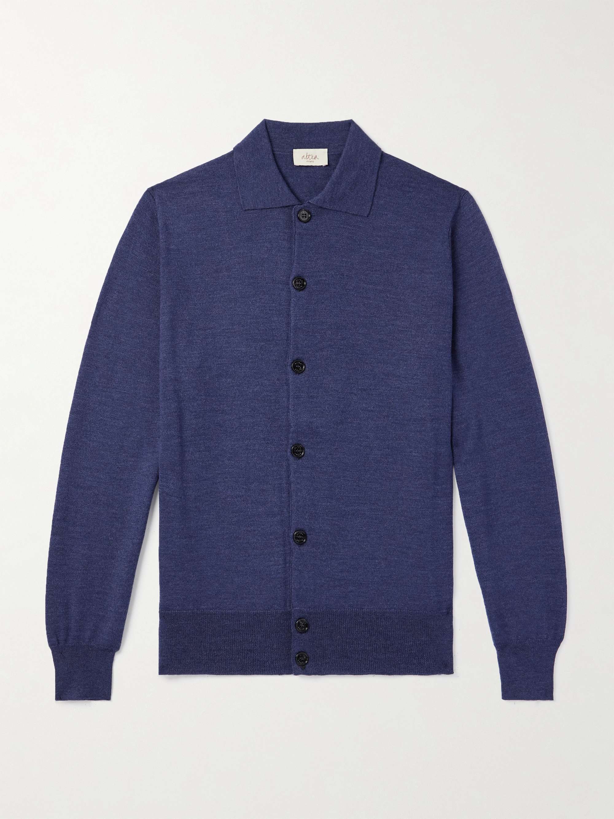 Slim-Fit Wool Cardigan hero visual