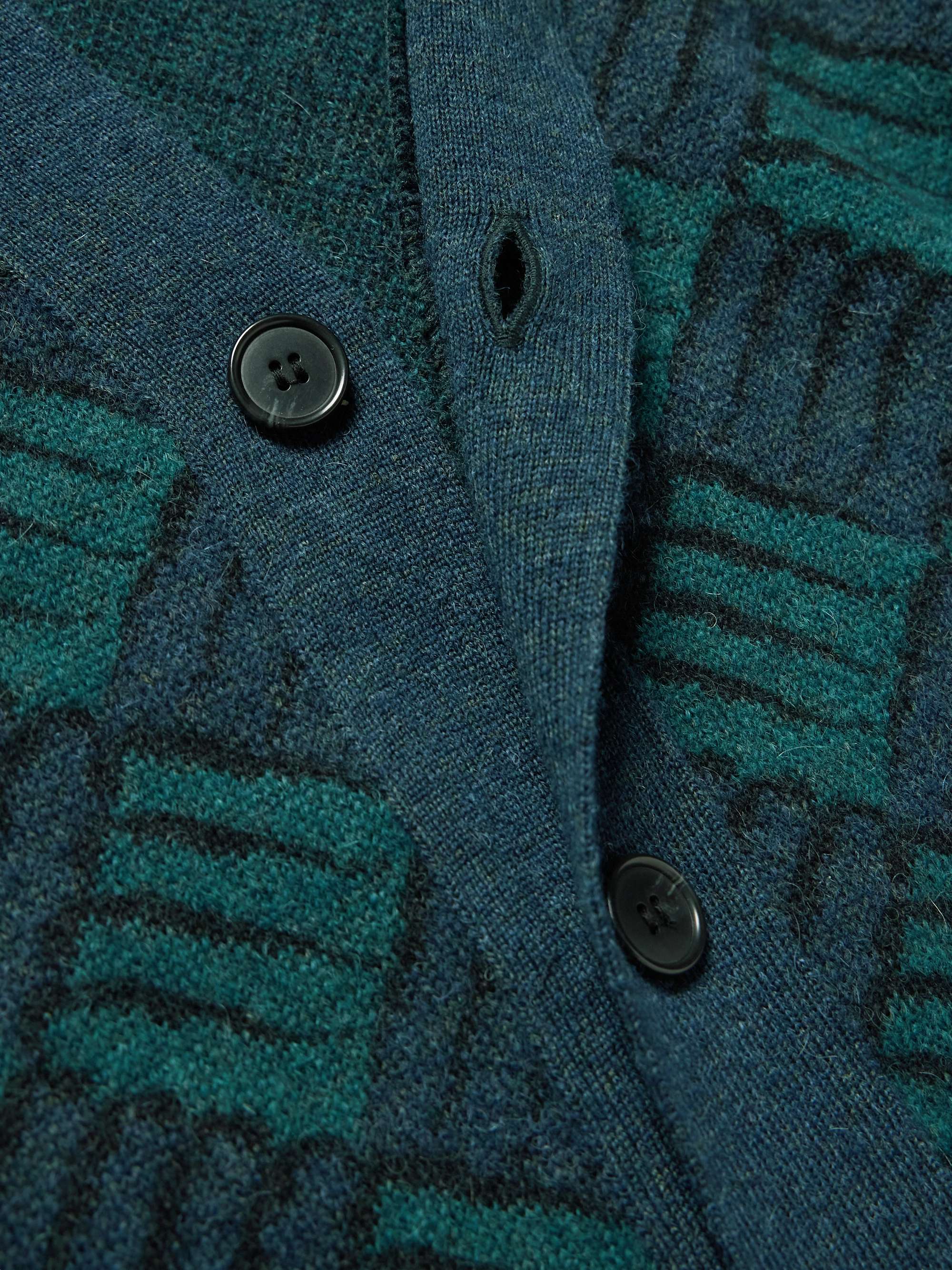 Wind and Wave Jacquard-Knit Cardigan view