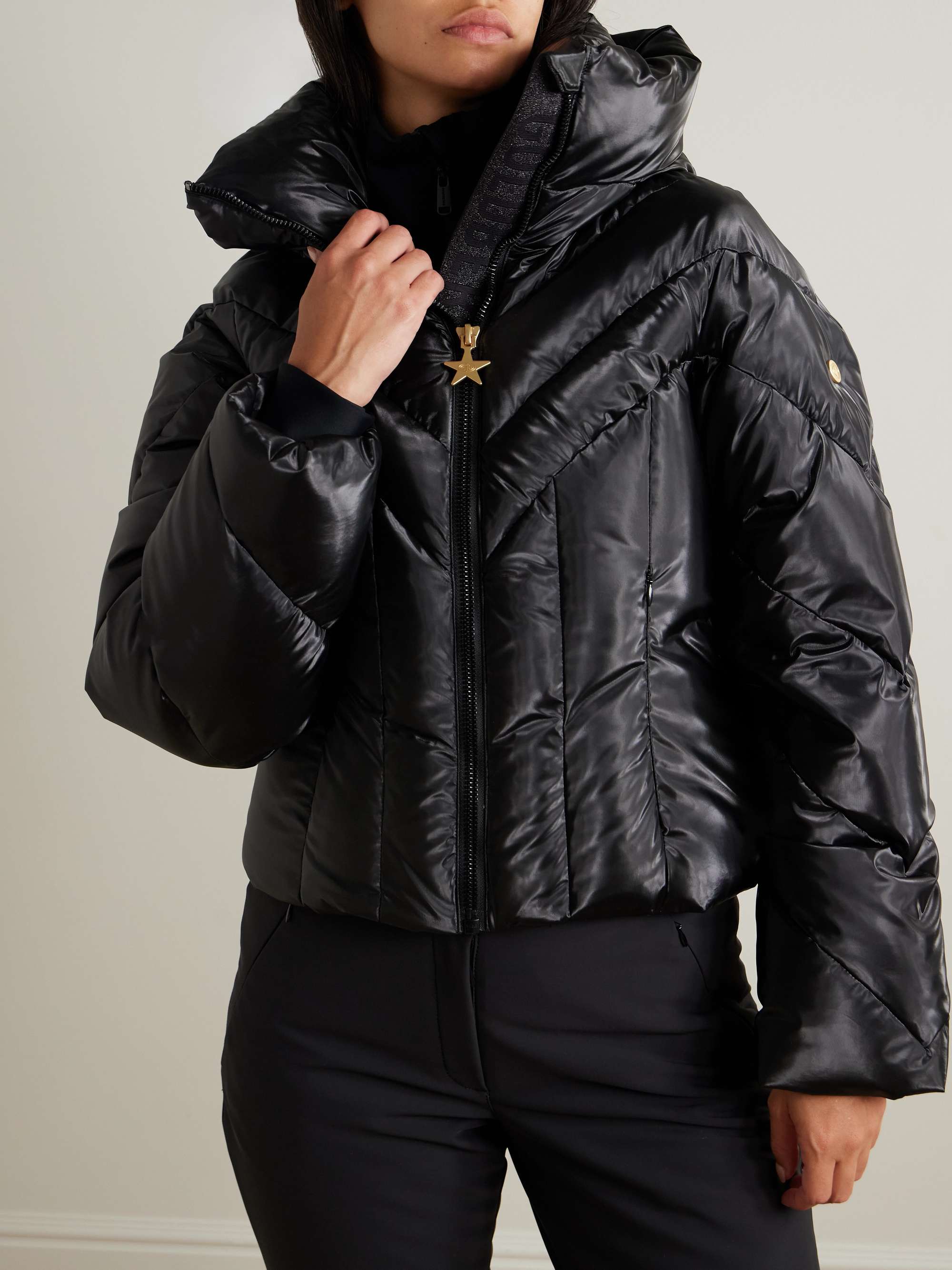 Elodie hooded quilted ski jacket view