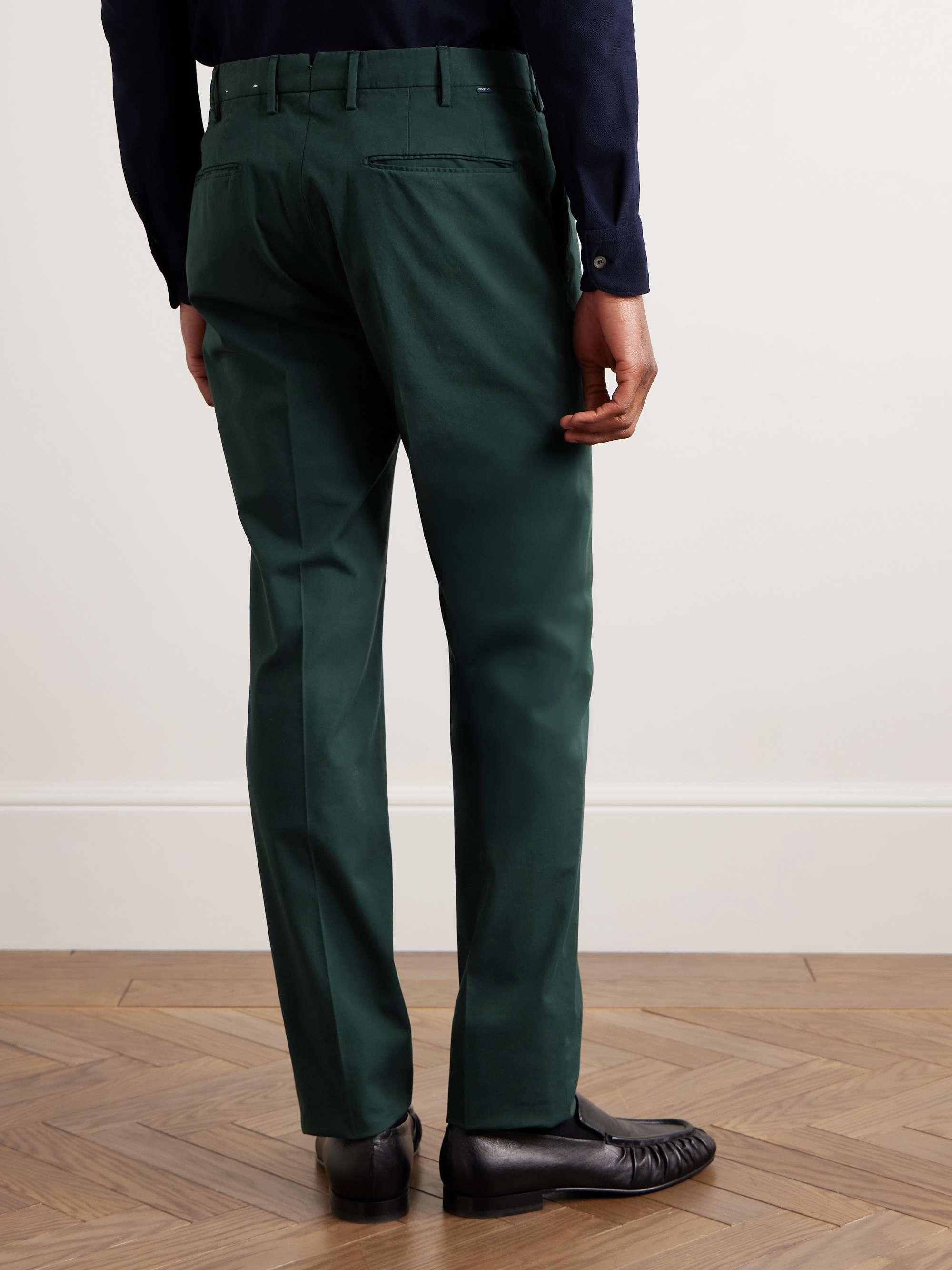 Venezia 1951 Straight-Leg Stretch-Cotton Twill Trousers view