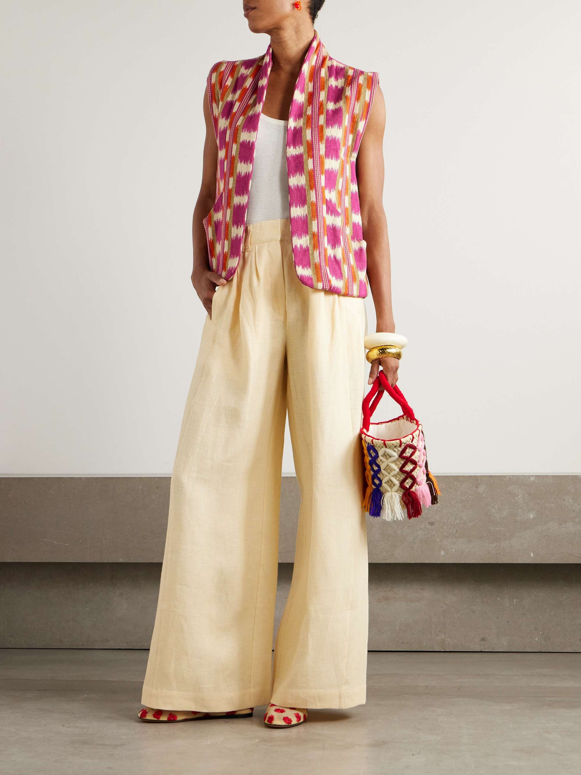 Ramatuelle jacquard vest view
