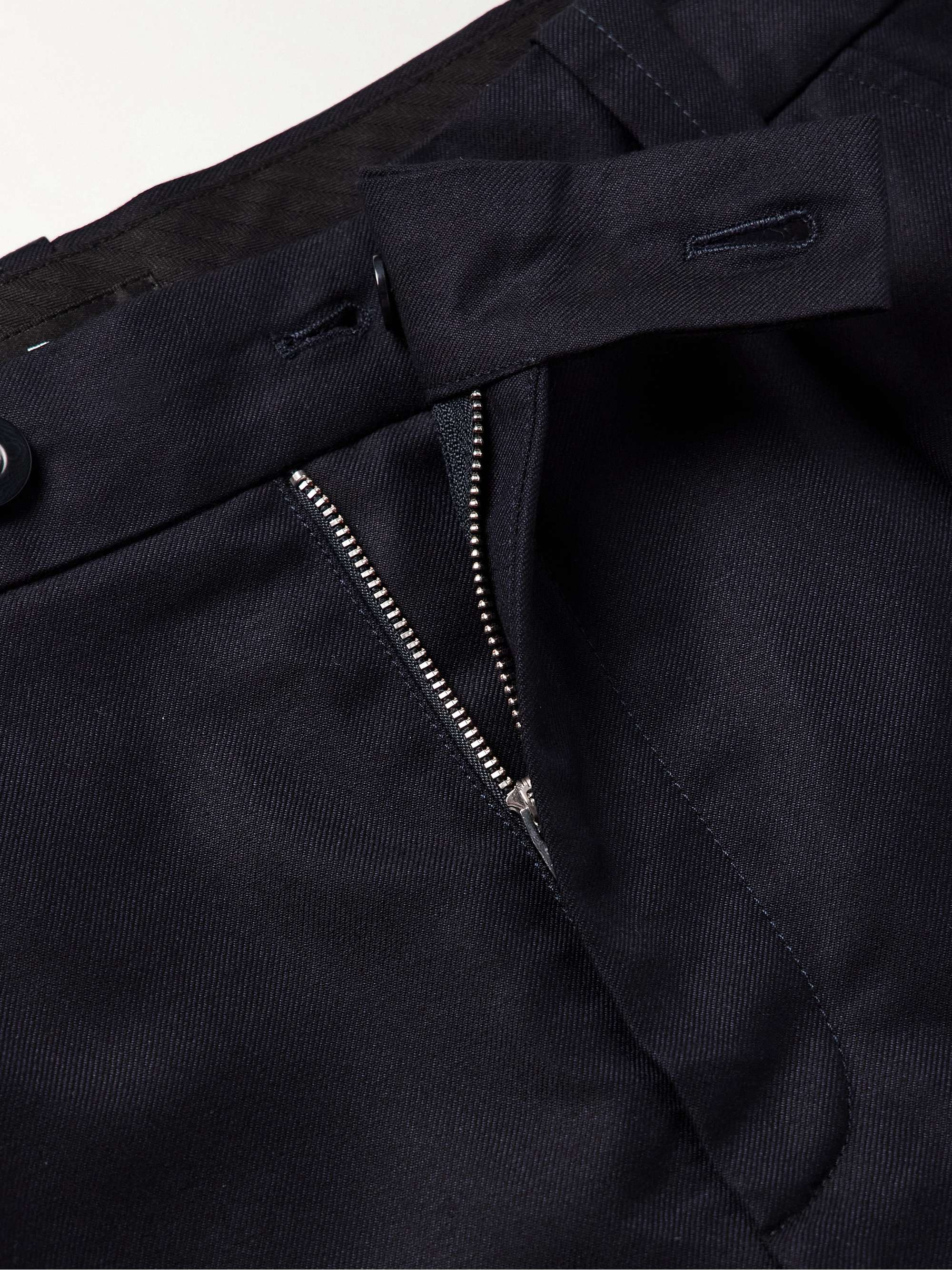 Renato Tapered Pleated Lyocell and Wool-Blend Twill Trousers view