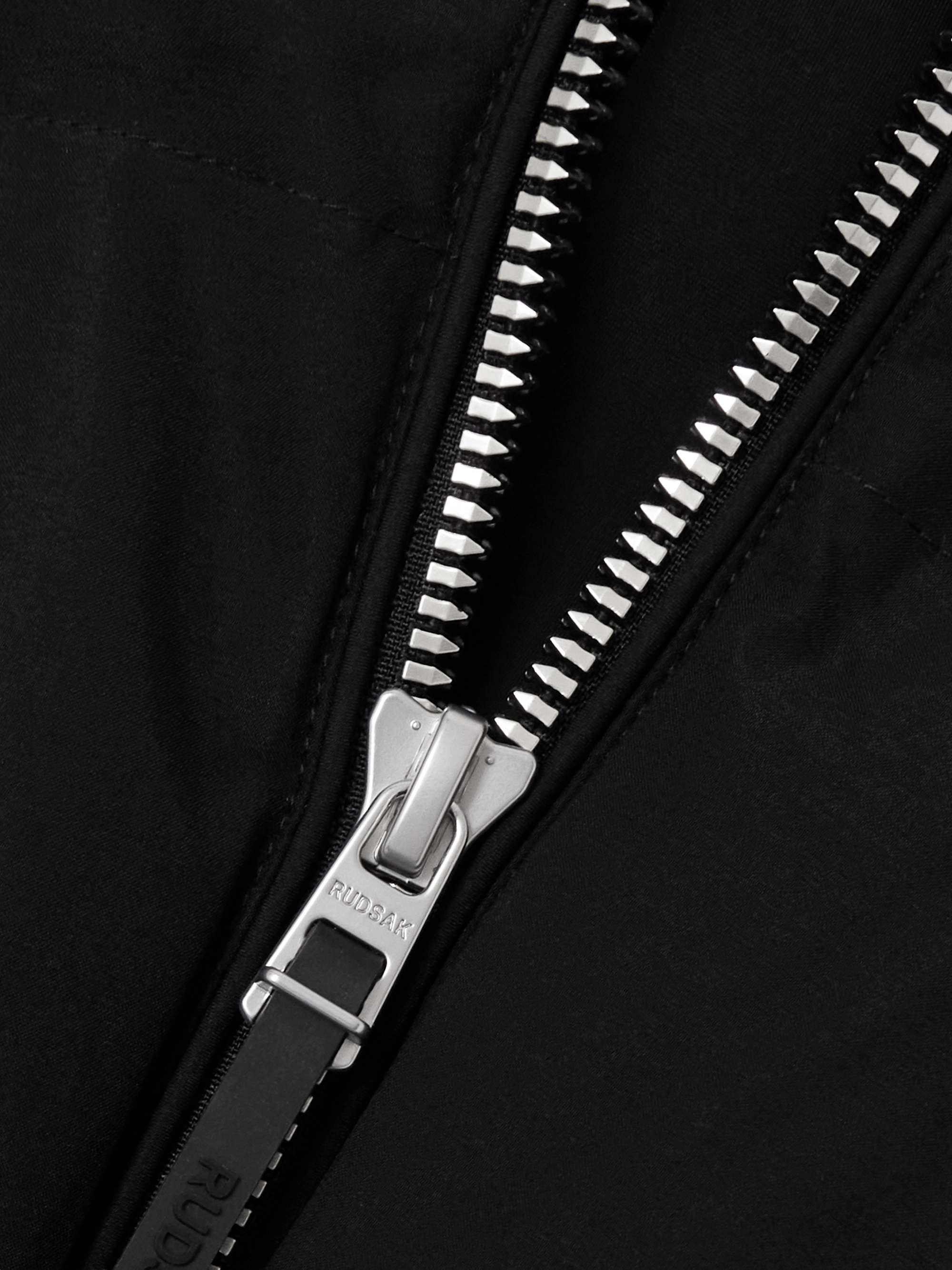 Caira belted padded quilted recycled-Stormshell hooded down ski jacket view