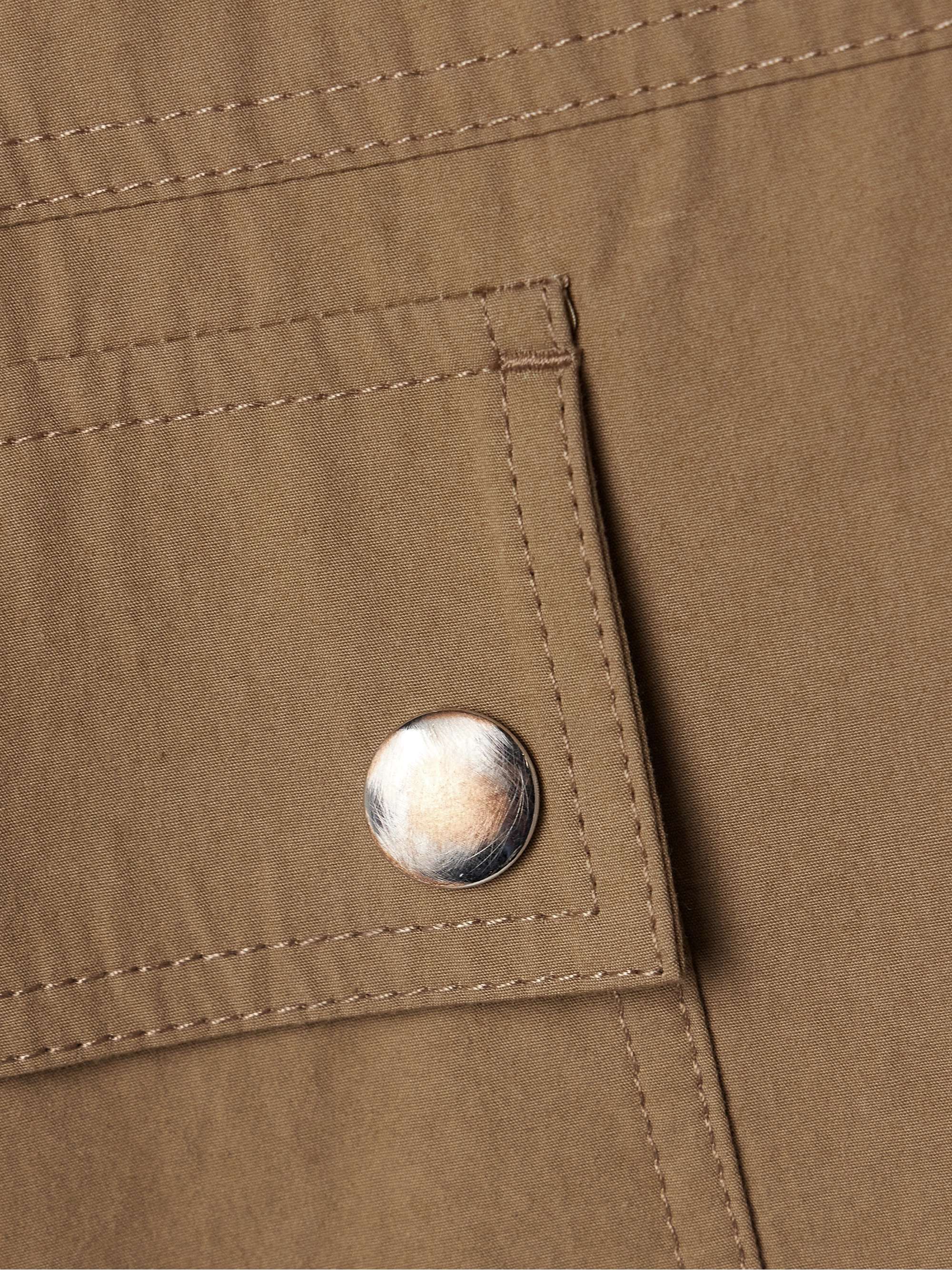 Frank corduroy-trimmed cotton-canvas jacket view