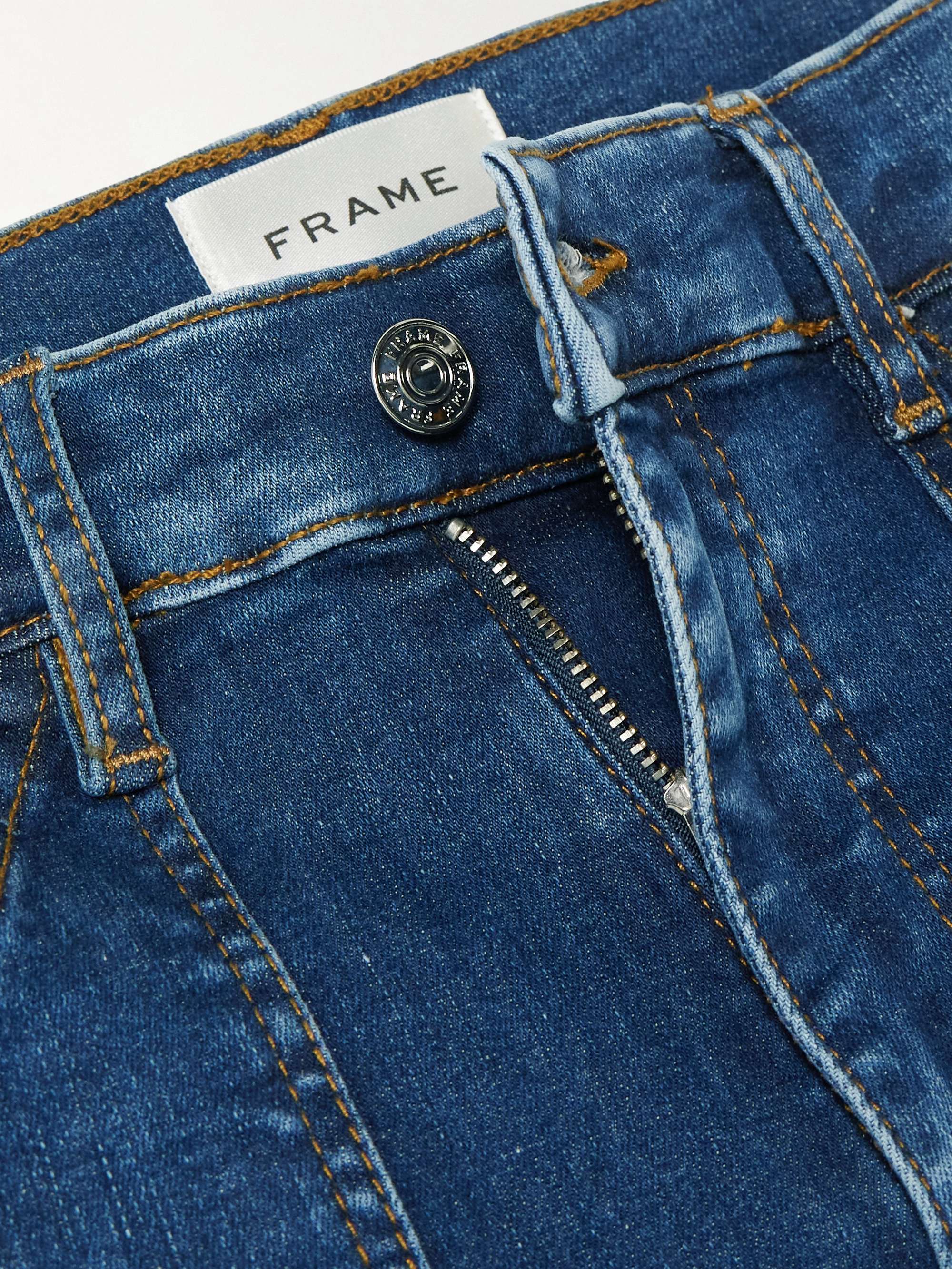 The Utility organic high-rise straight-leg jeans view
