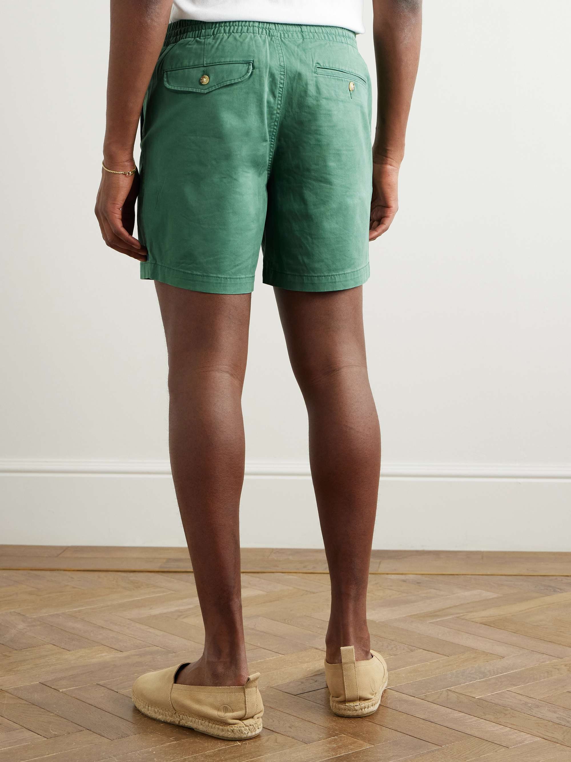 Slim-Fit Cotton-Blend Twill Shorts view