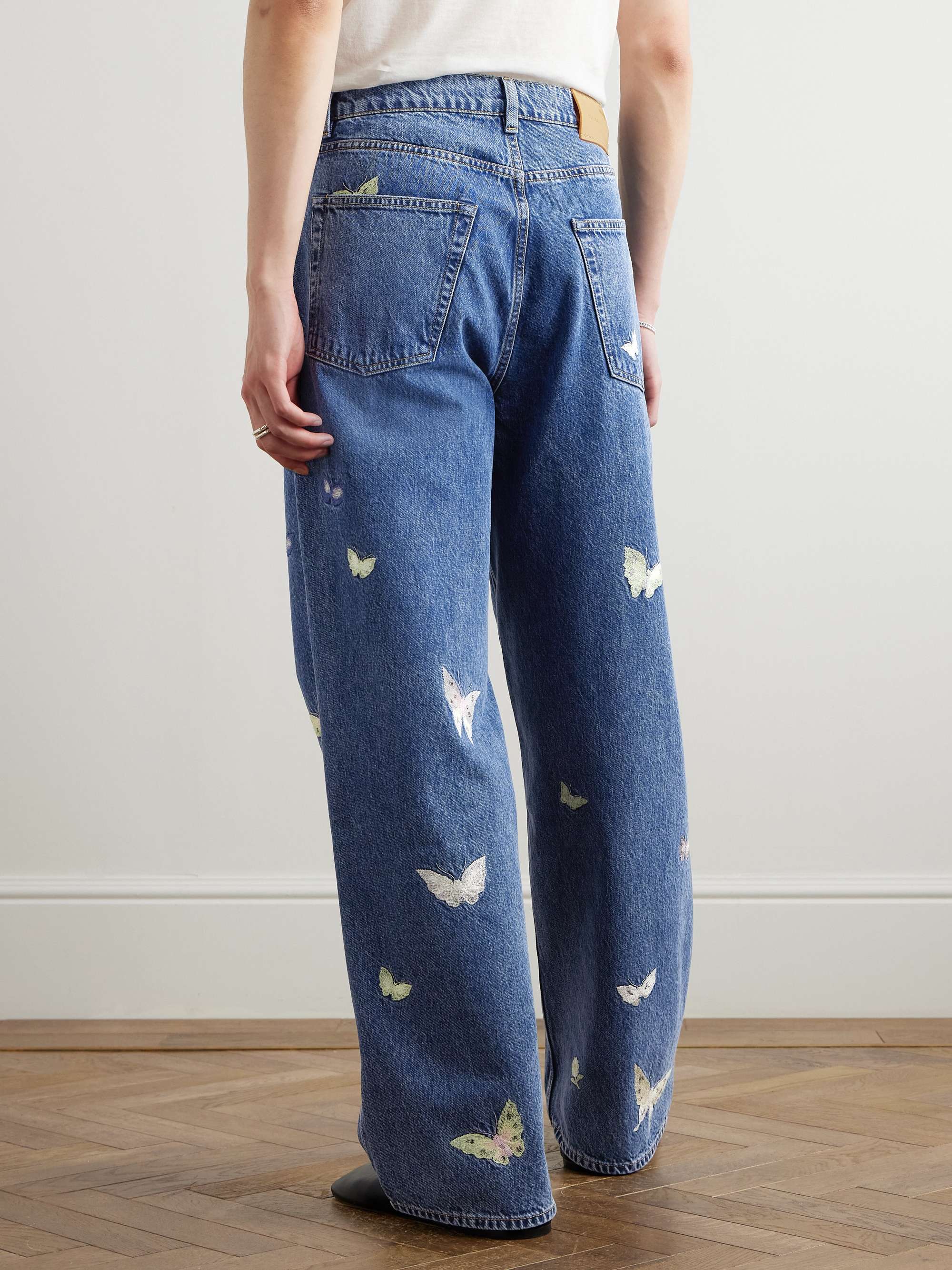 Vast Wide-Leg Embroidered Jeans view