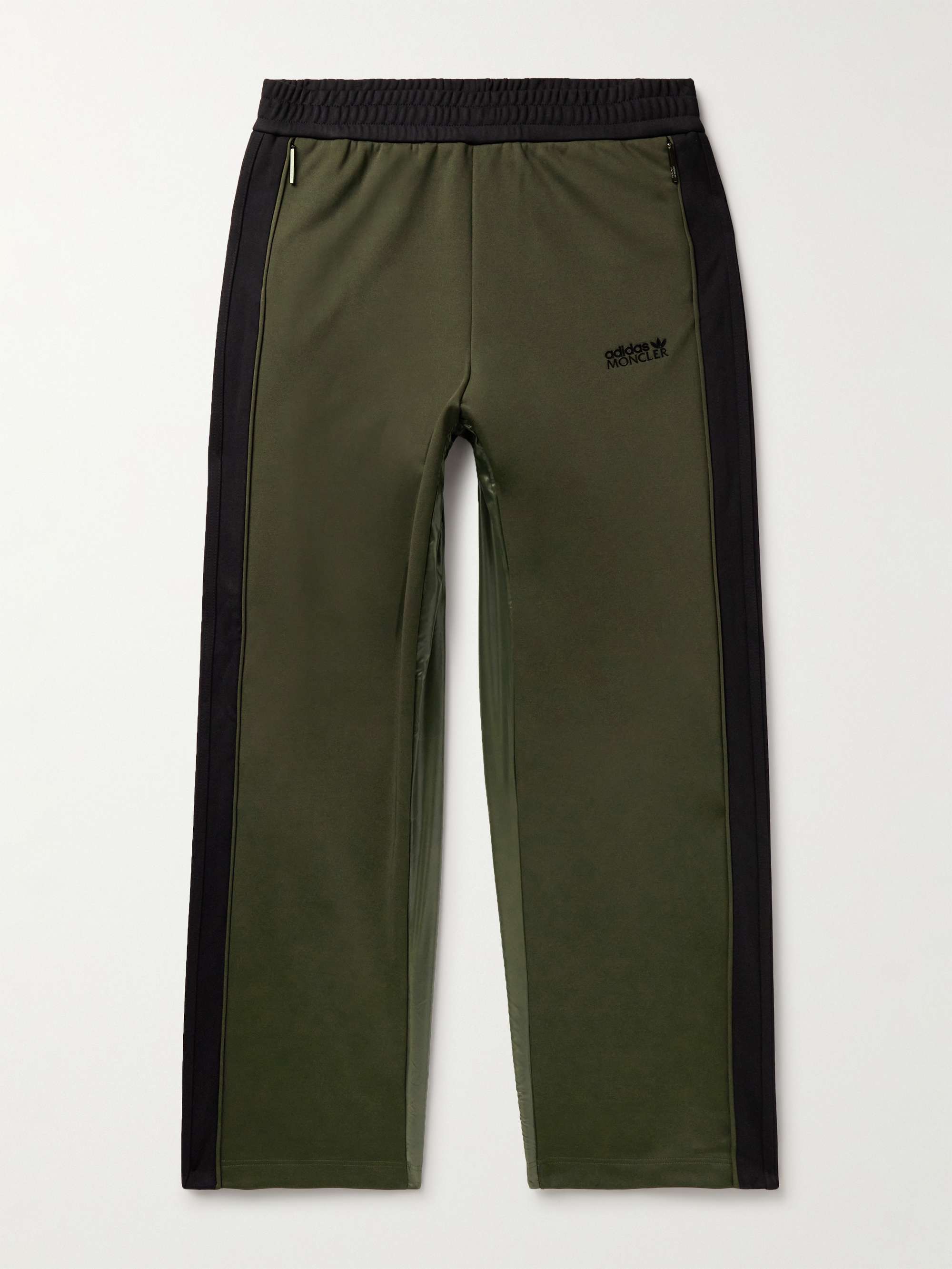+ adidas Originals Straight-Leg Striped Tech-Jersey and Shell Sweatpants hero visual