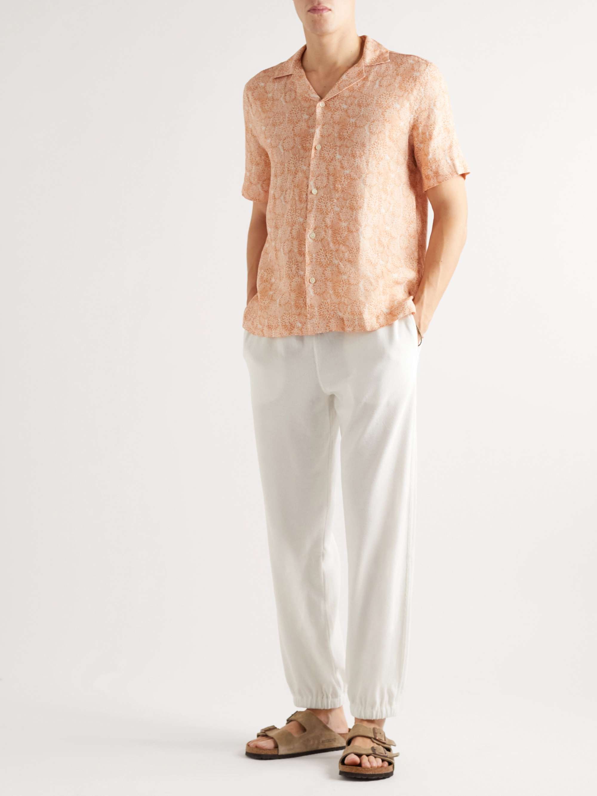 Play Tapered Cotton-Blend Terry Trousers view