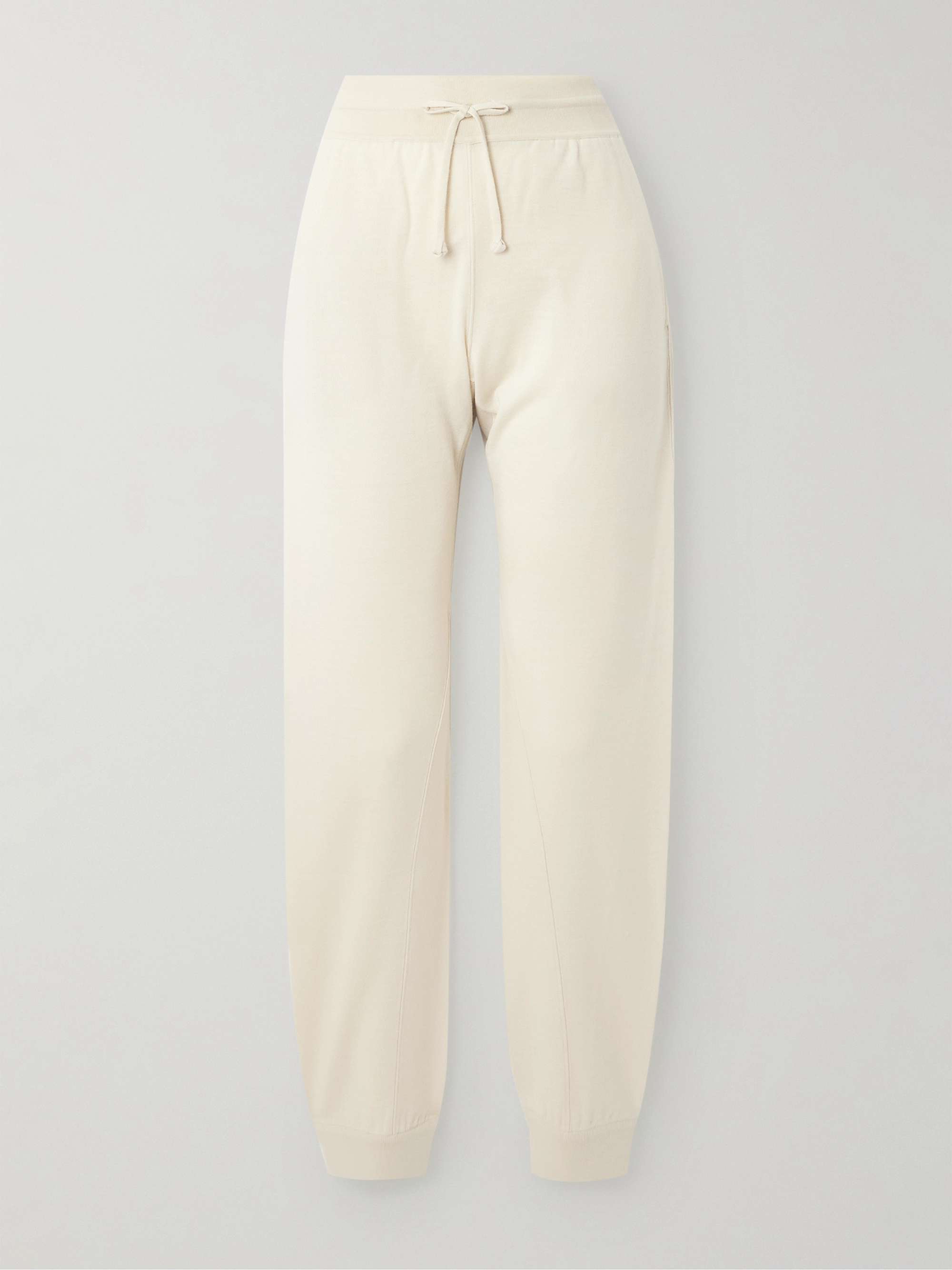 Cocooning cashmere tapered track pants hero visual
