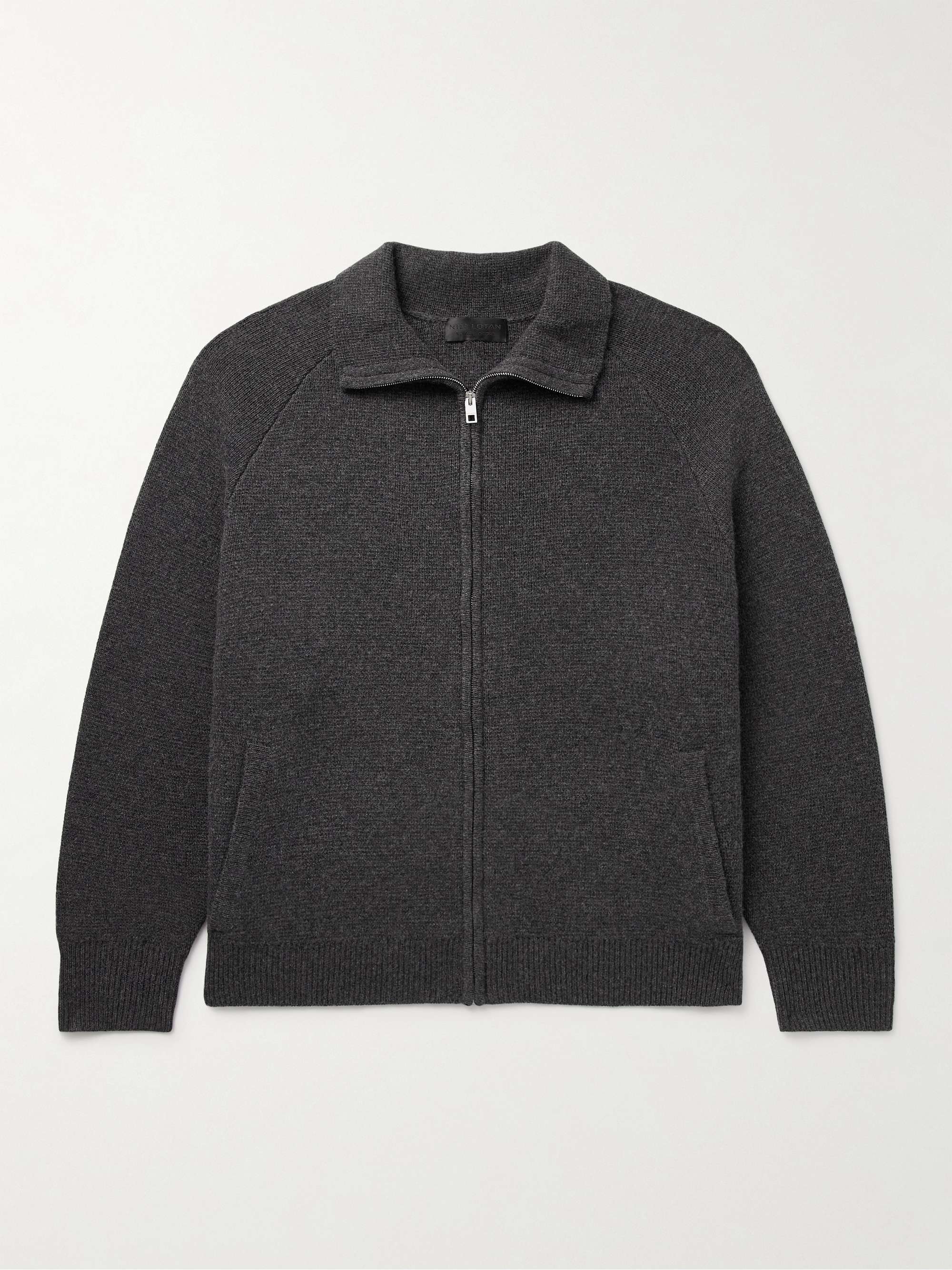 Jad Wool Zip-Up Cardigan hero visual