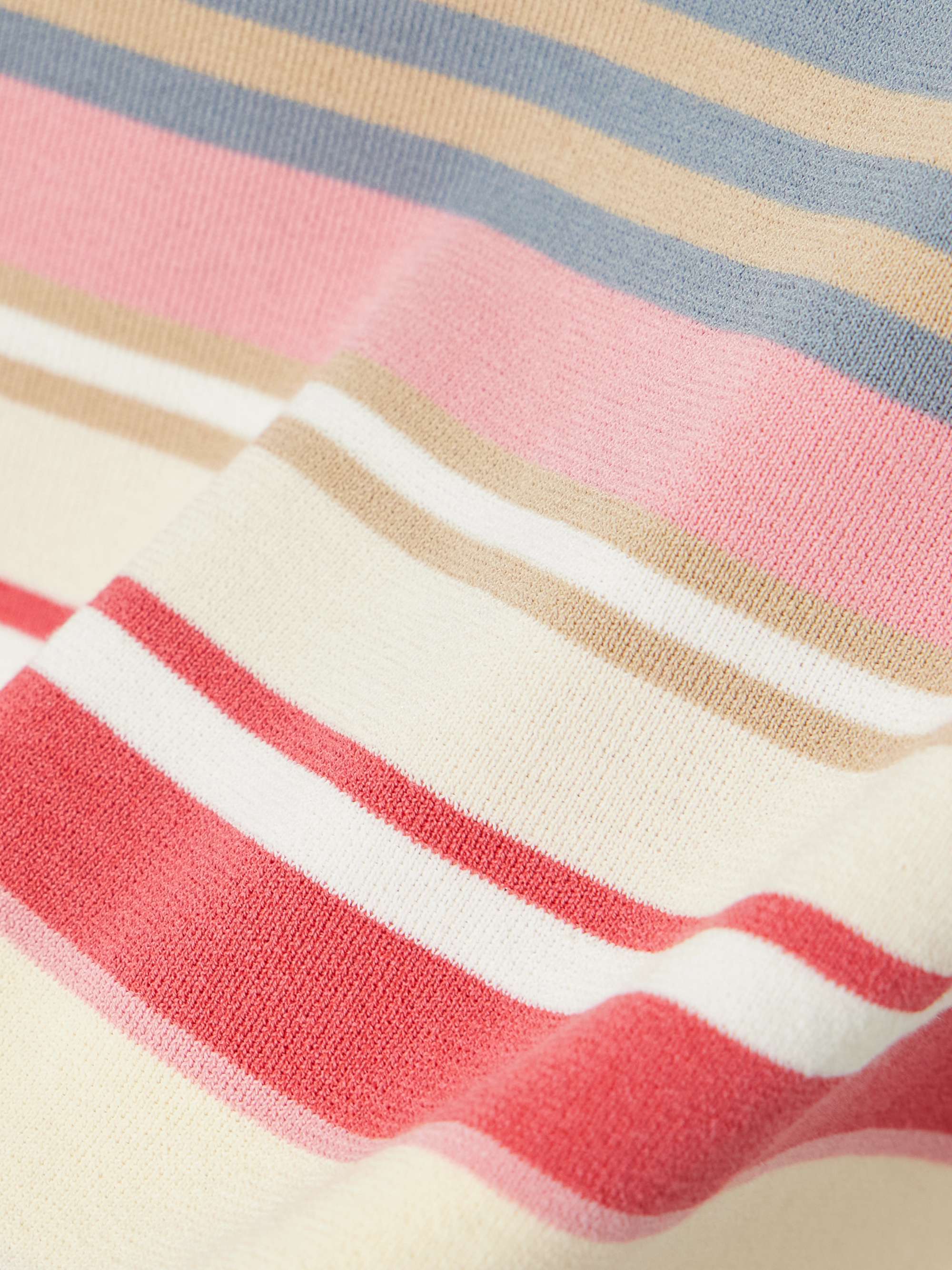 Enya striped cotton-blend mini dress view
