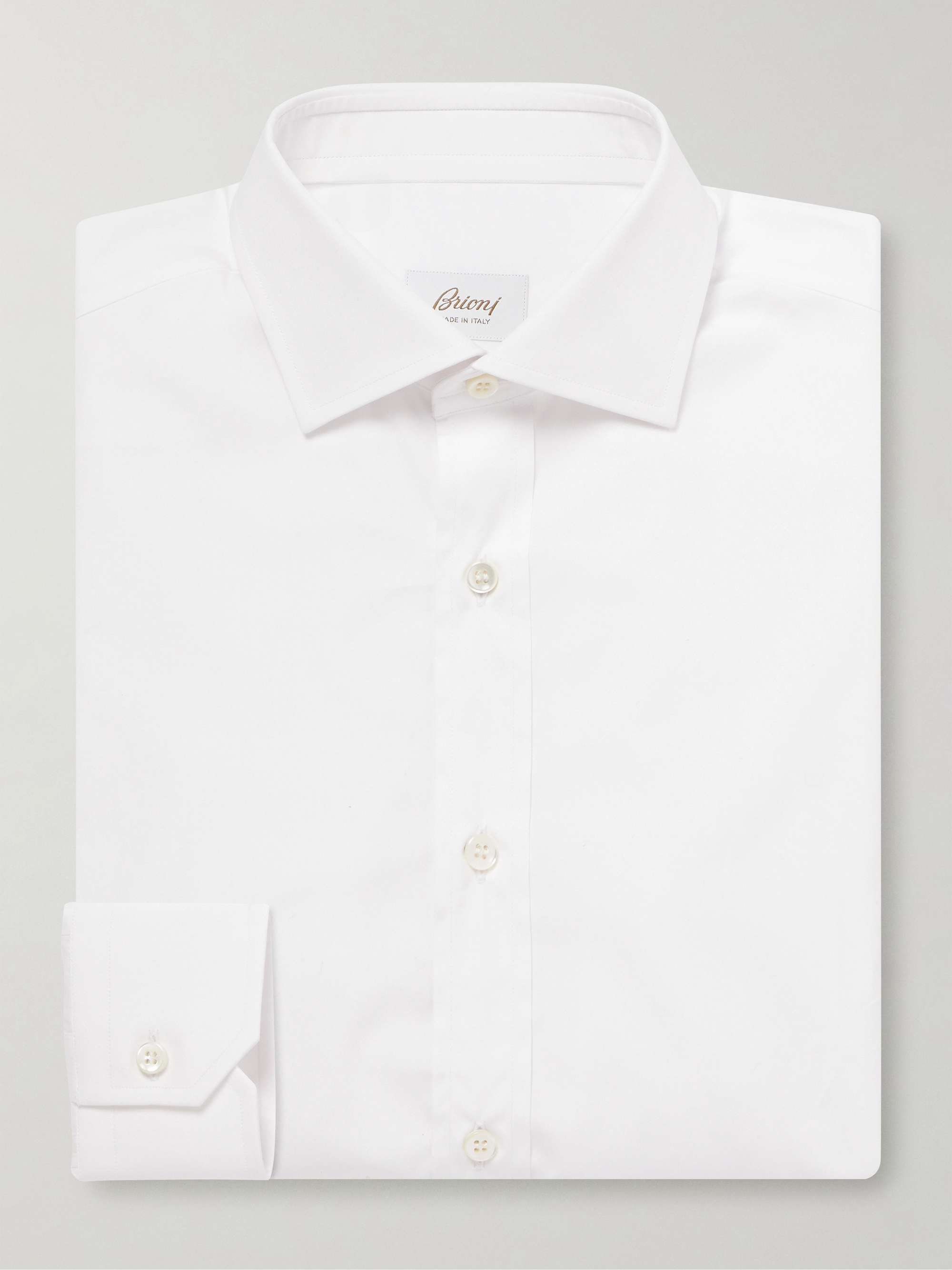 Trevi Cutaway-Collar Cotton Shirt view