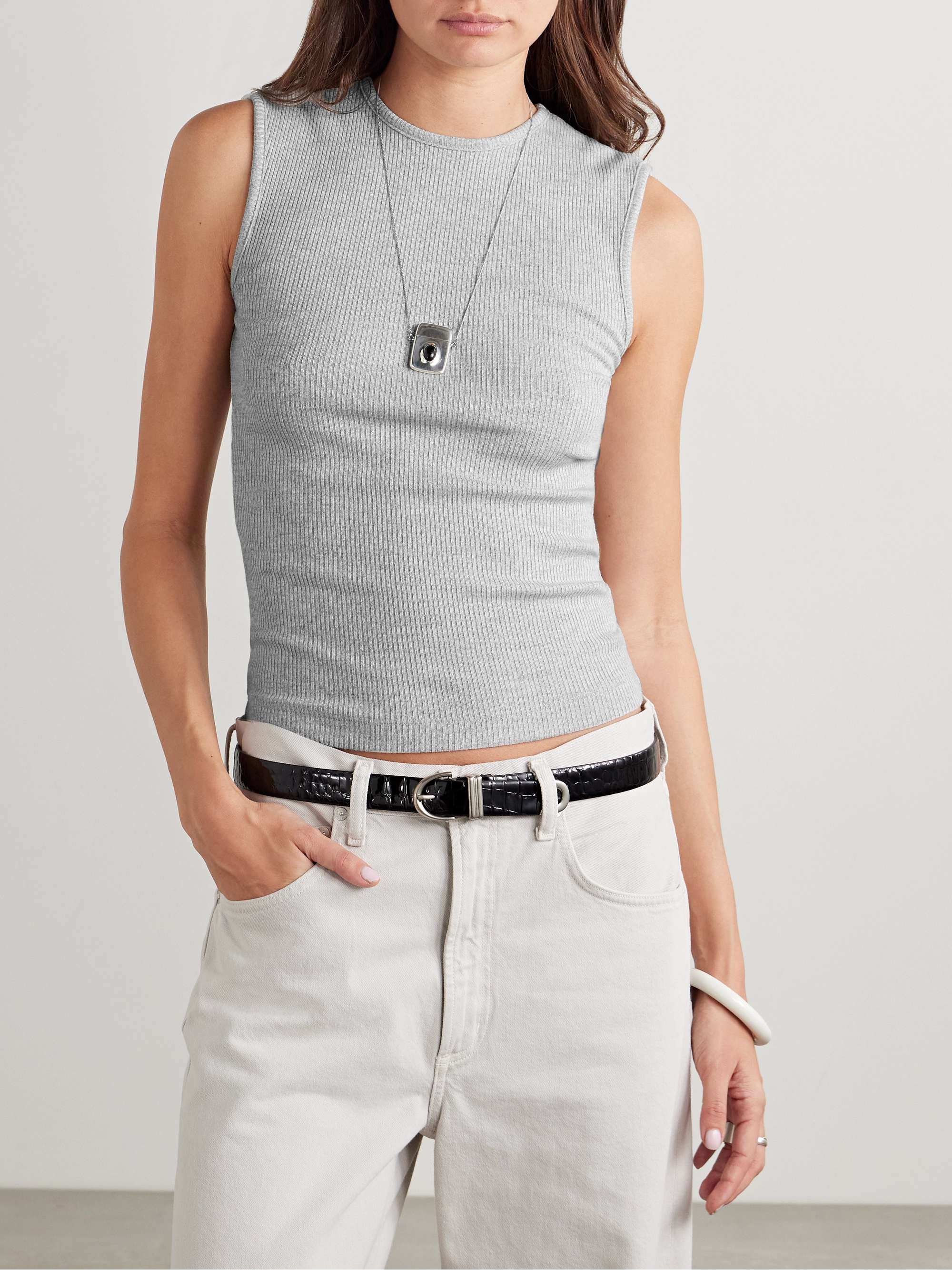 Binx ribbed jersey tank view