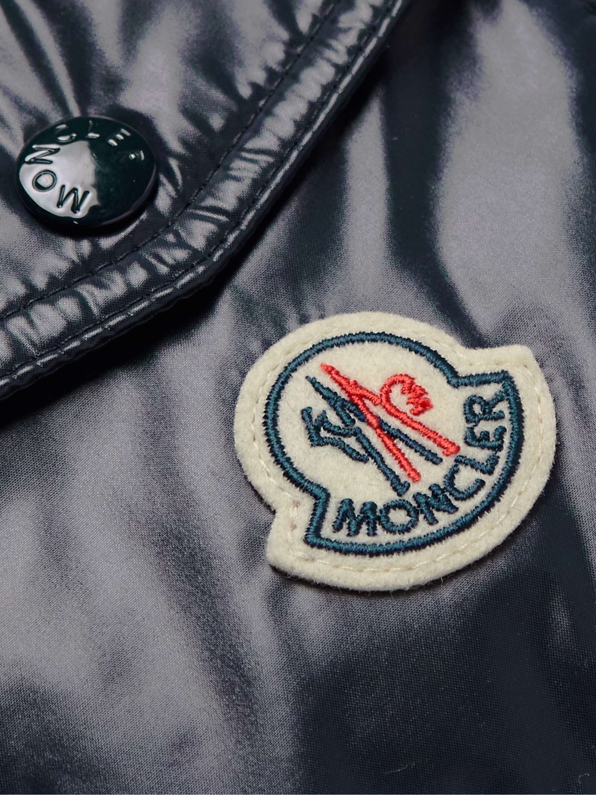Ragot Logo-Appliquéd Quilted Glossed-Shell Hooded Down Gilet view