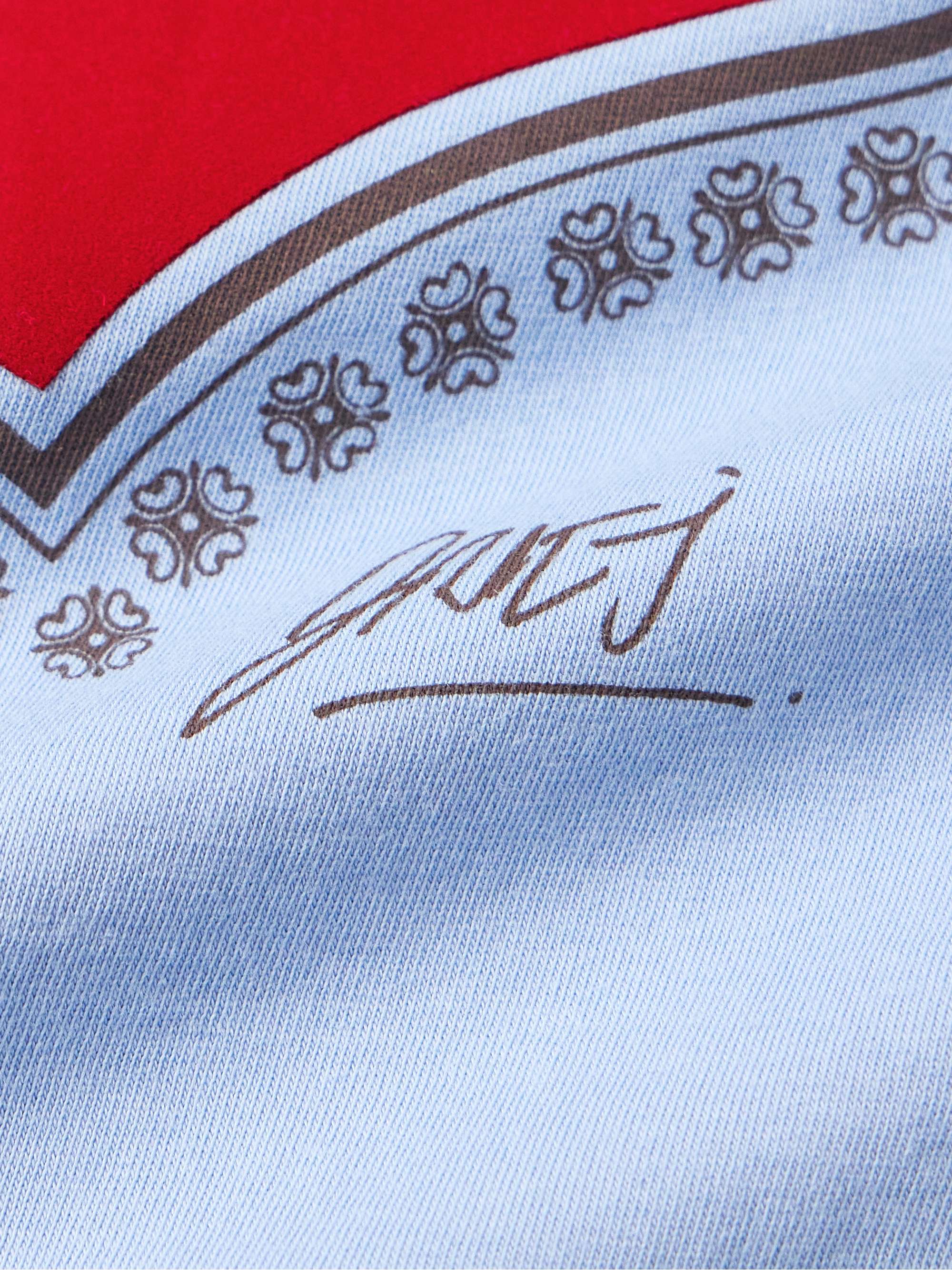 Slim-Fit Appliquéd Printed Cotton-Jersey T-Shirt view