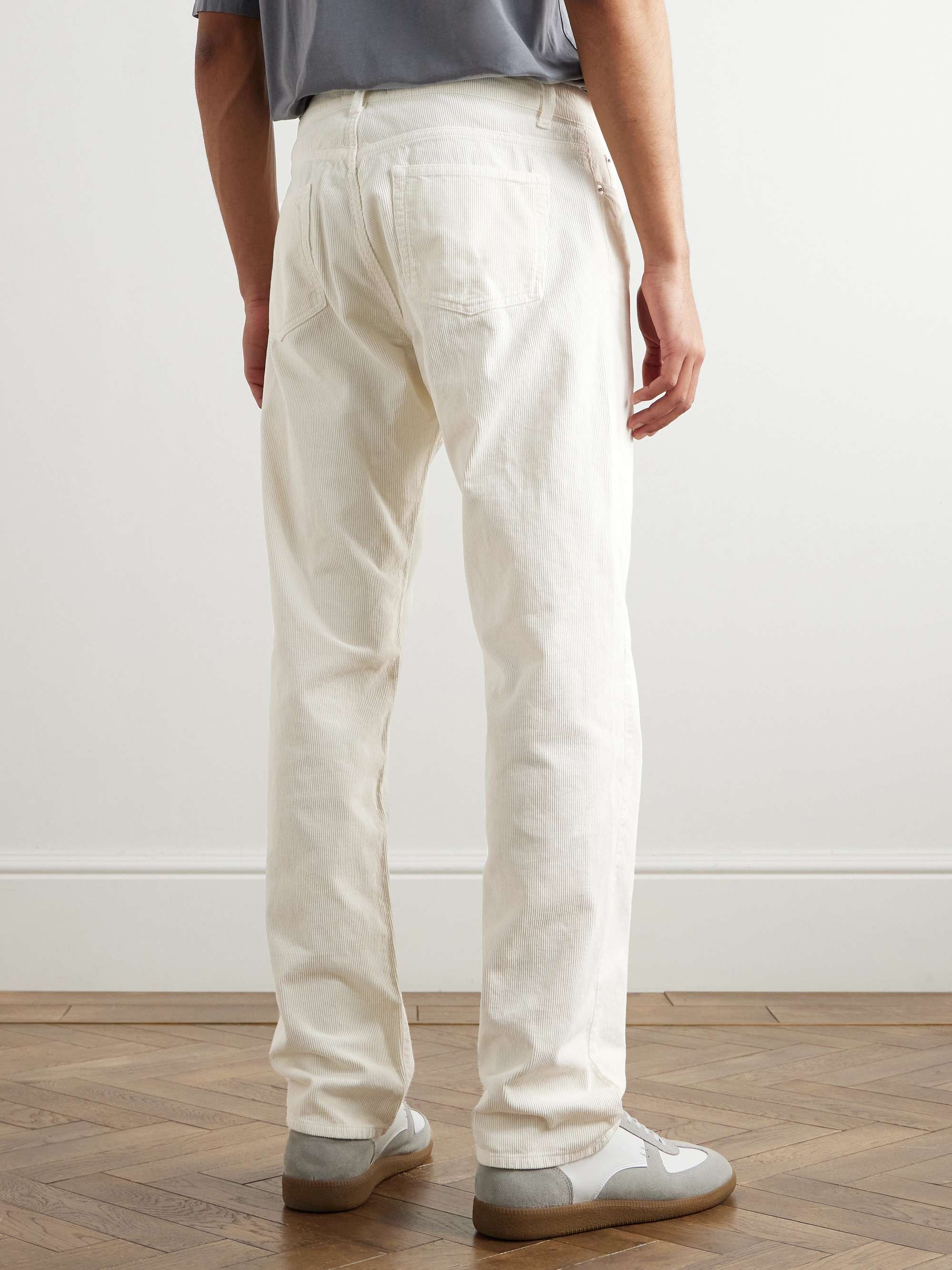 James Slim-Fit Straight-Leg Cotton-Corduroy Trousers view