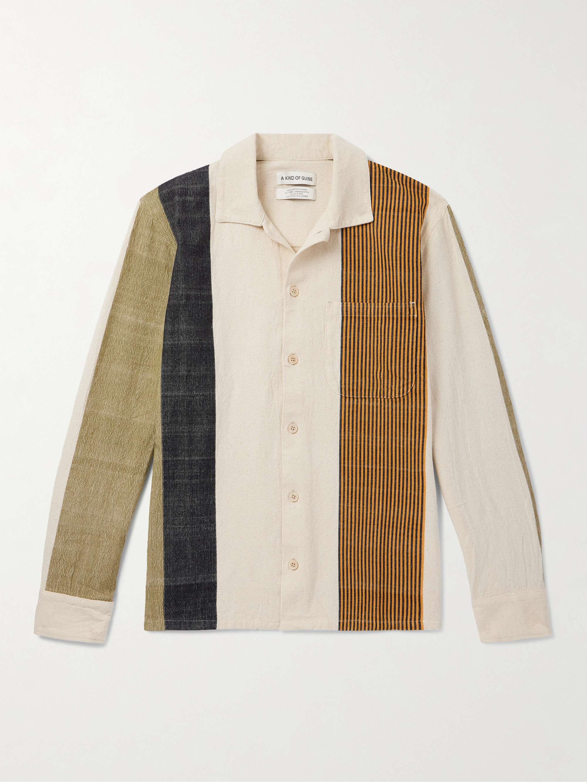 Atrato Patchwork Cotton-Canvas Shirt hero visual