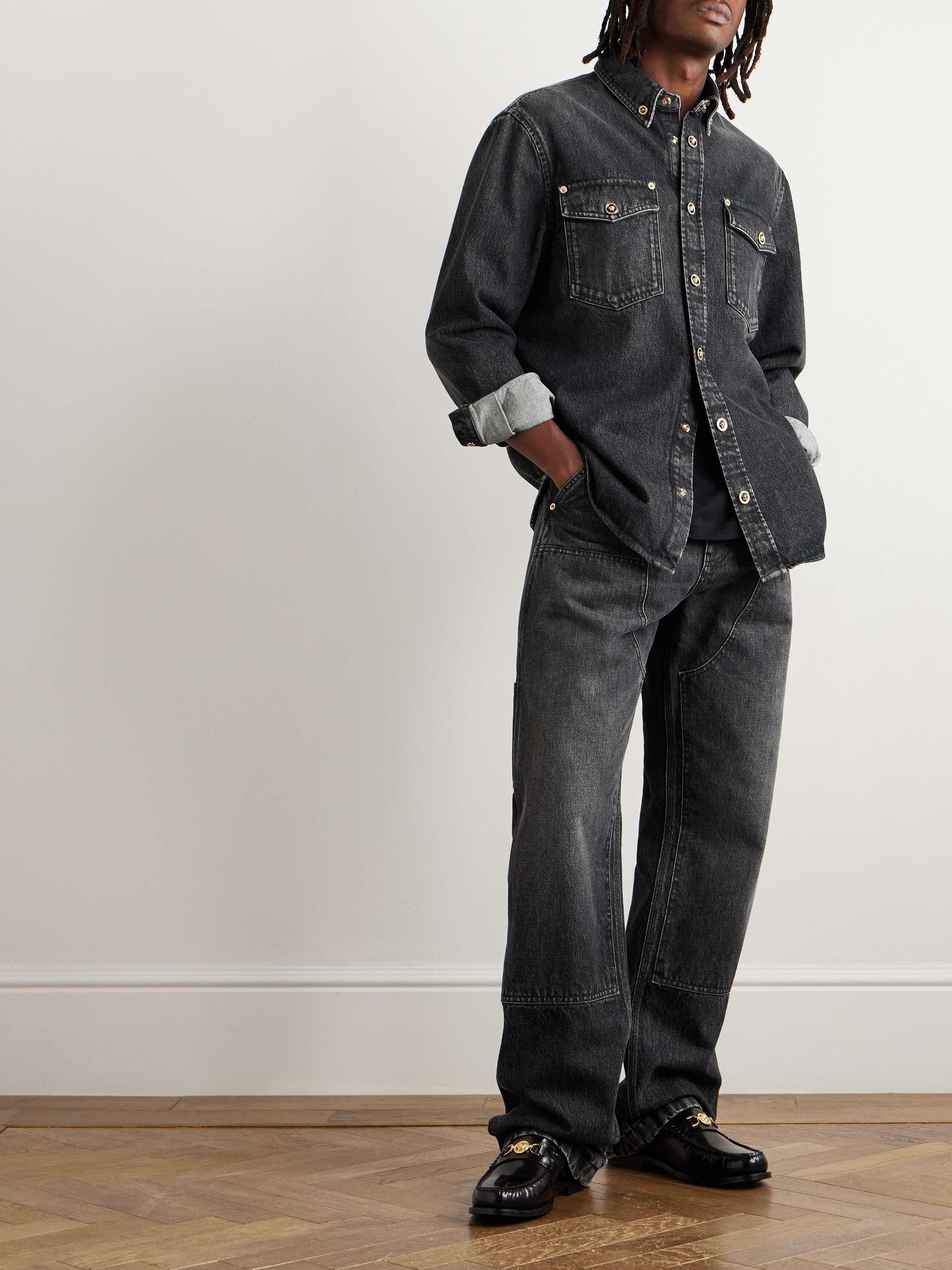 Embellished Straight-Leg Jeans view