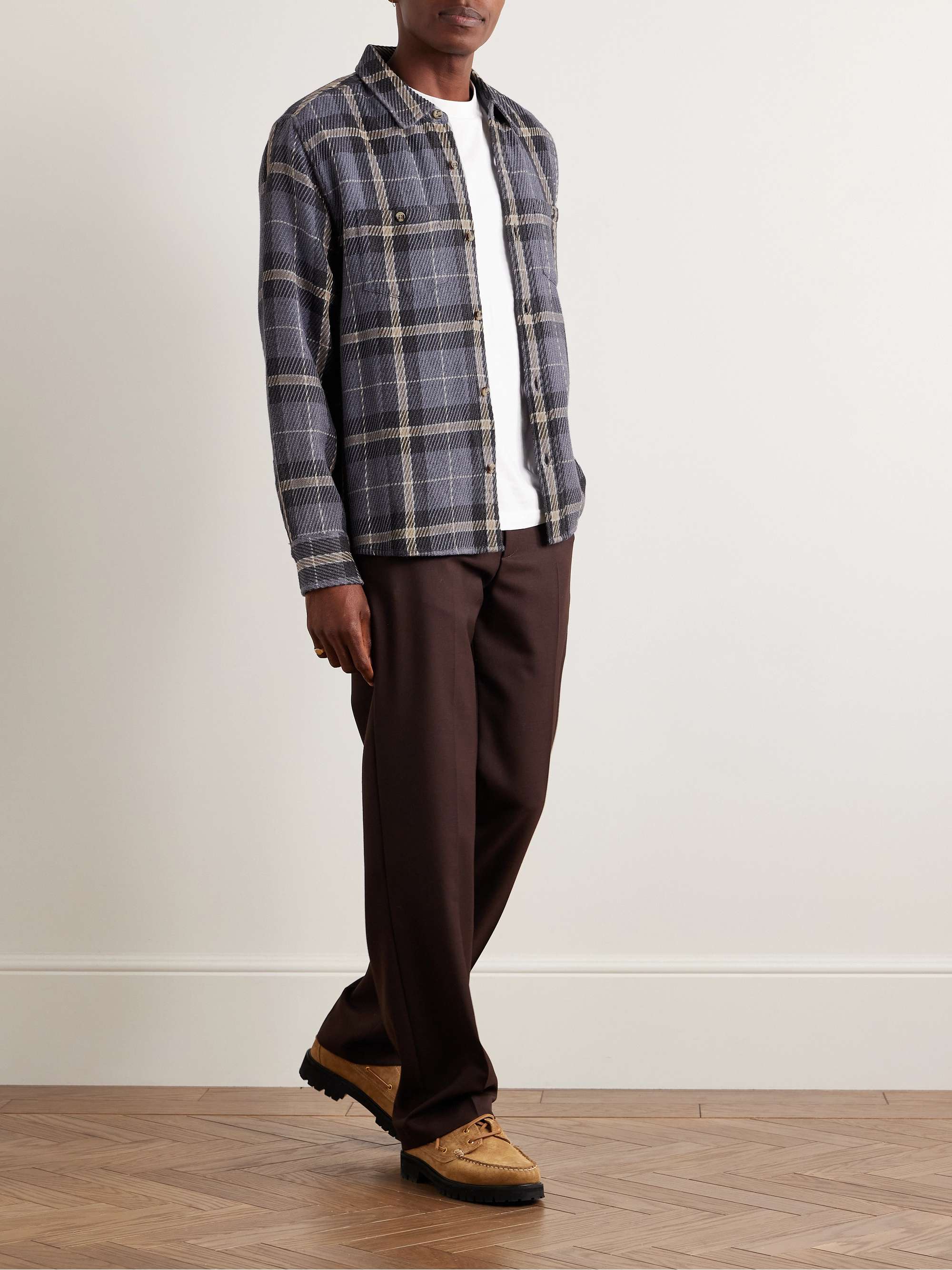 Big Twill Checked Cotton-Twill Shirt view