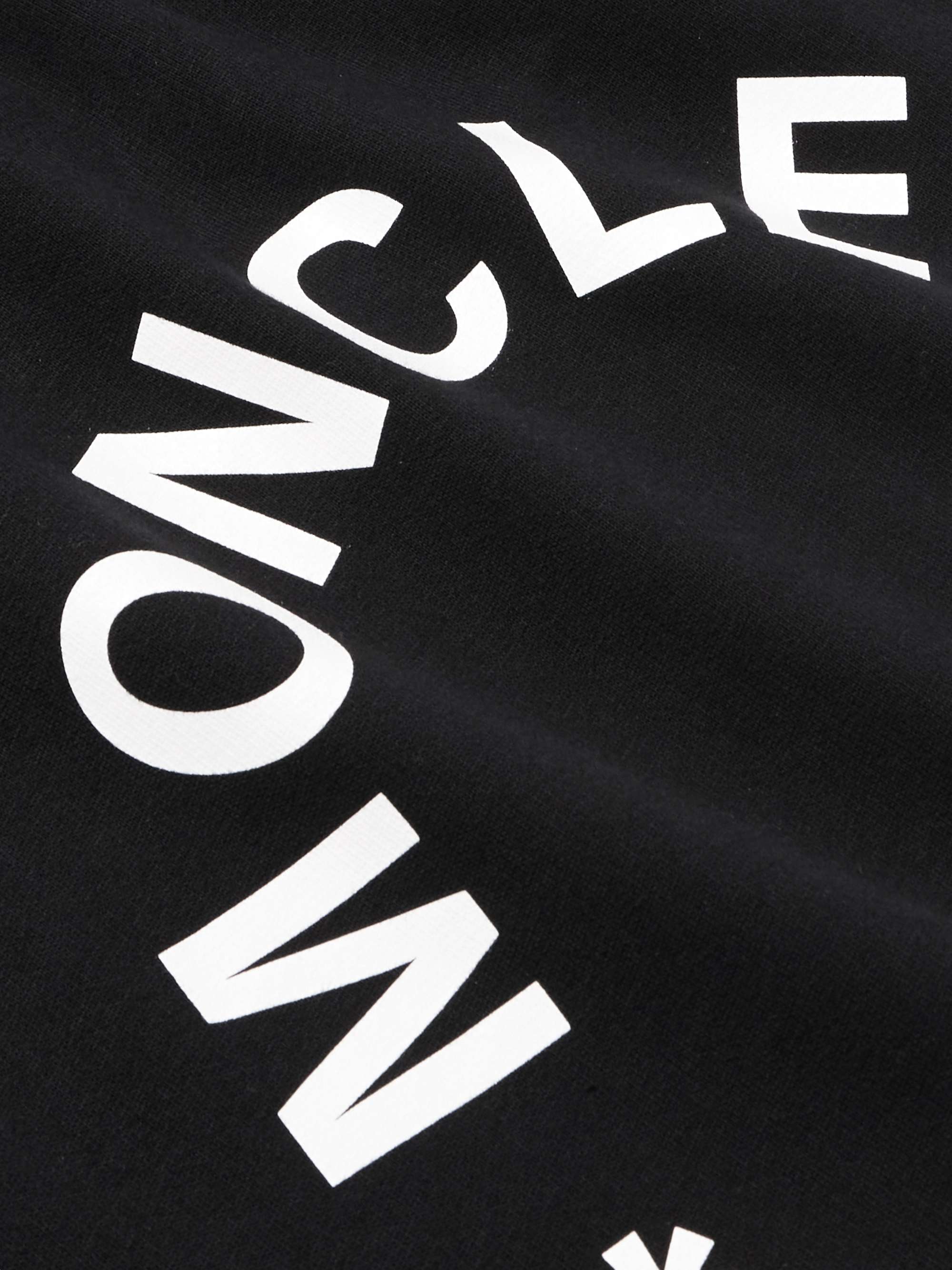 7 Moncler FRGMT Hiroshi Fujiwara Logo-Print Cotton-Jersey Hoodie view