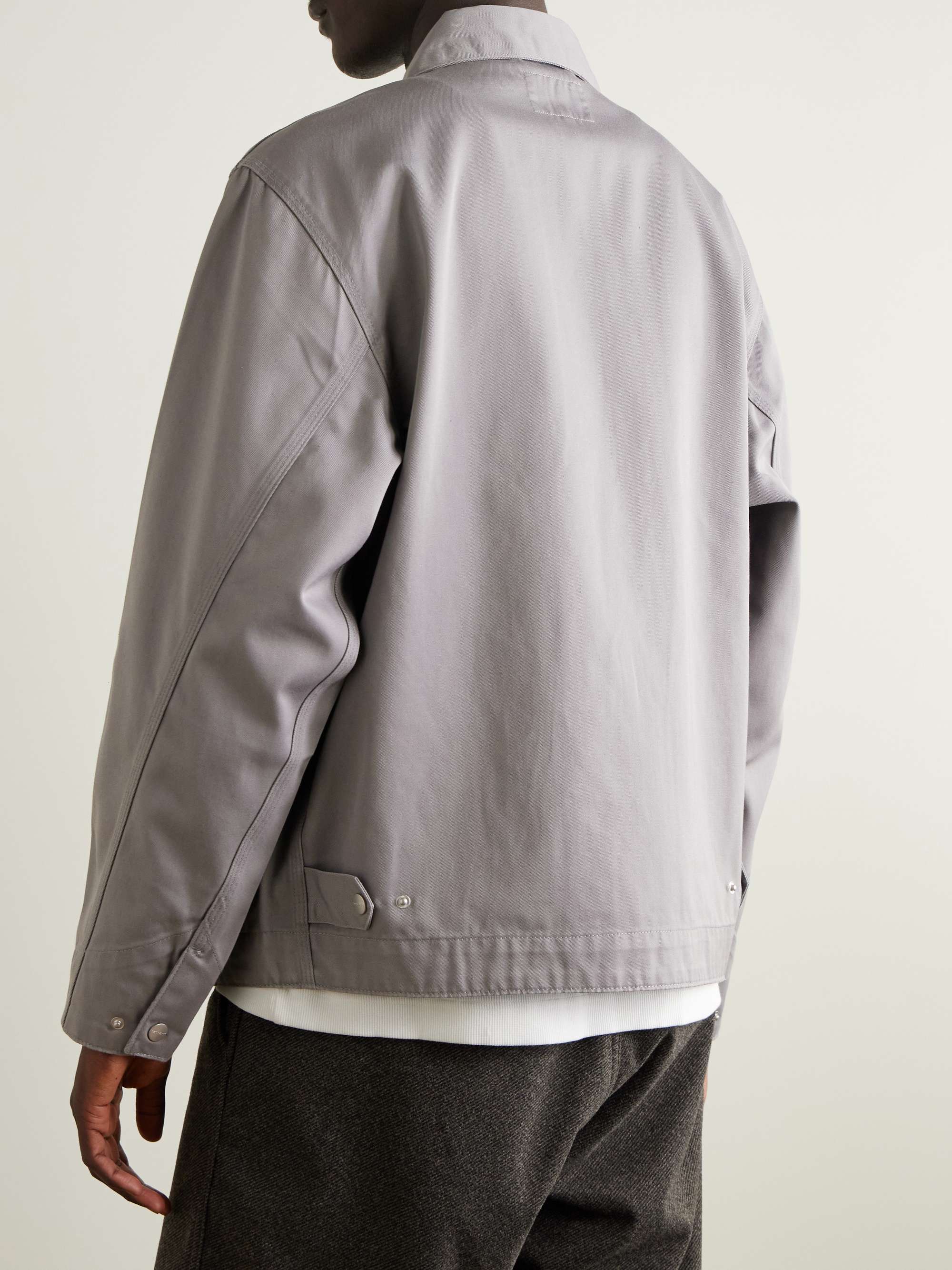 Module Script Logo-Embroidered Twill Bomber Jacket view