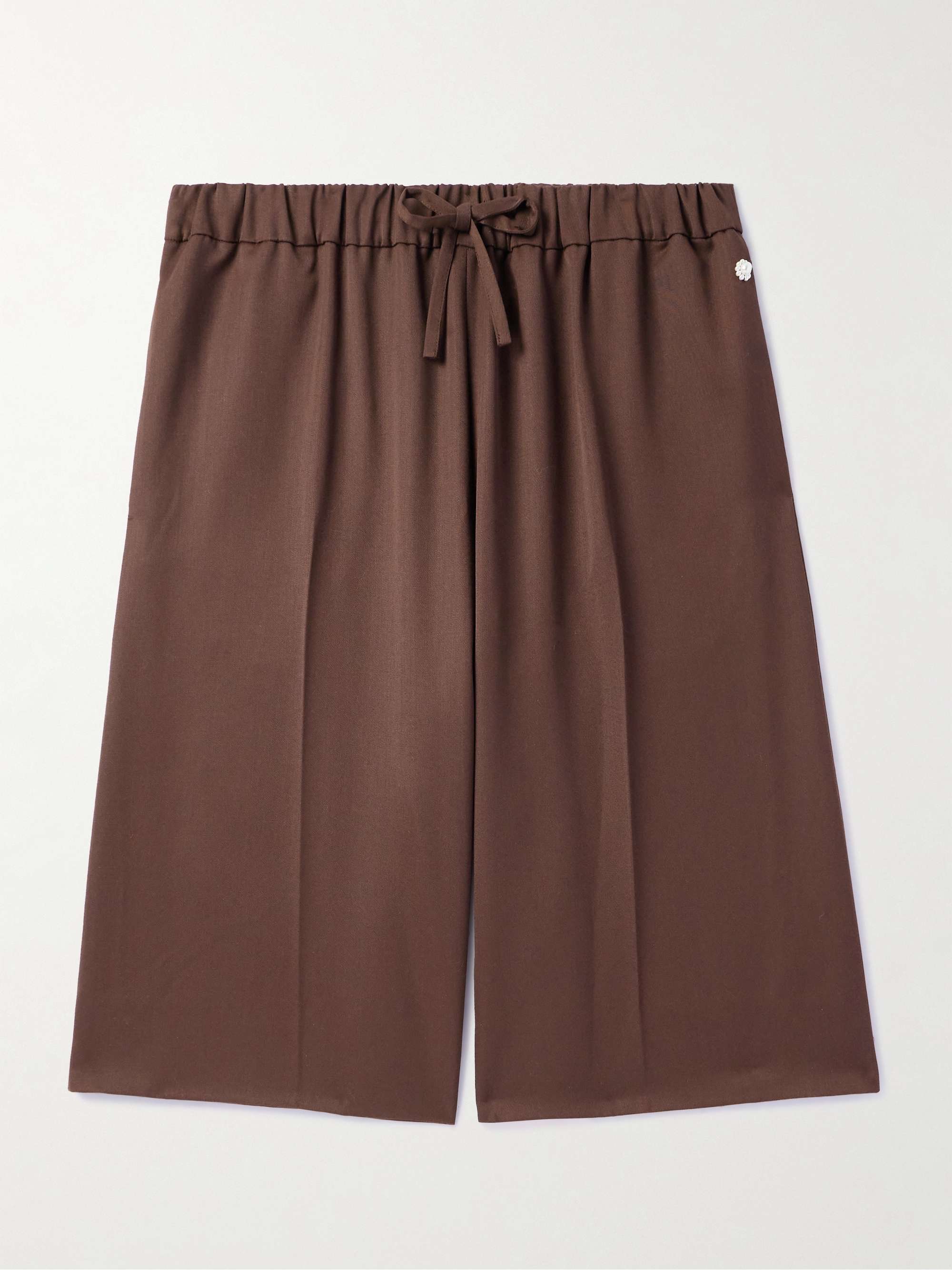 Straight-Leg Woven Drawstring Shorts hero visual