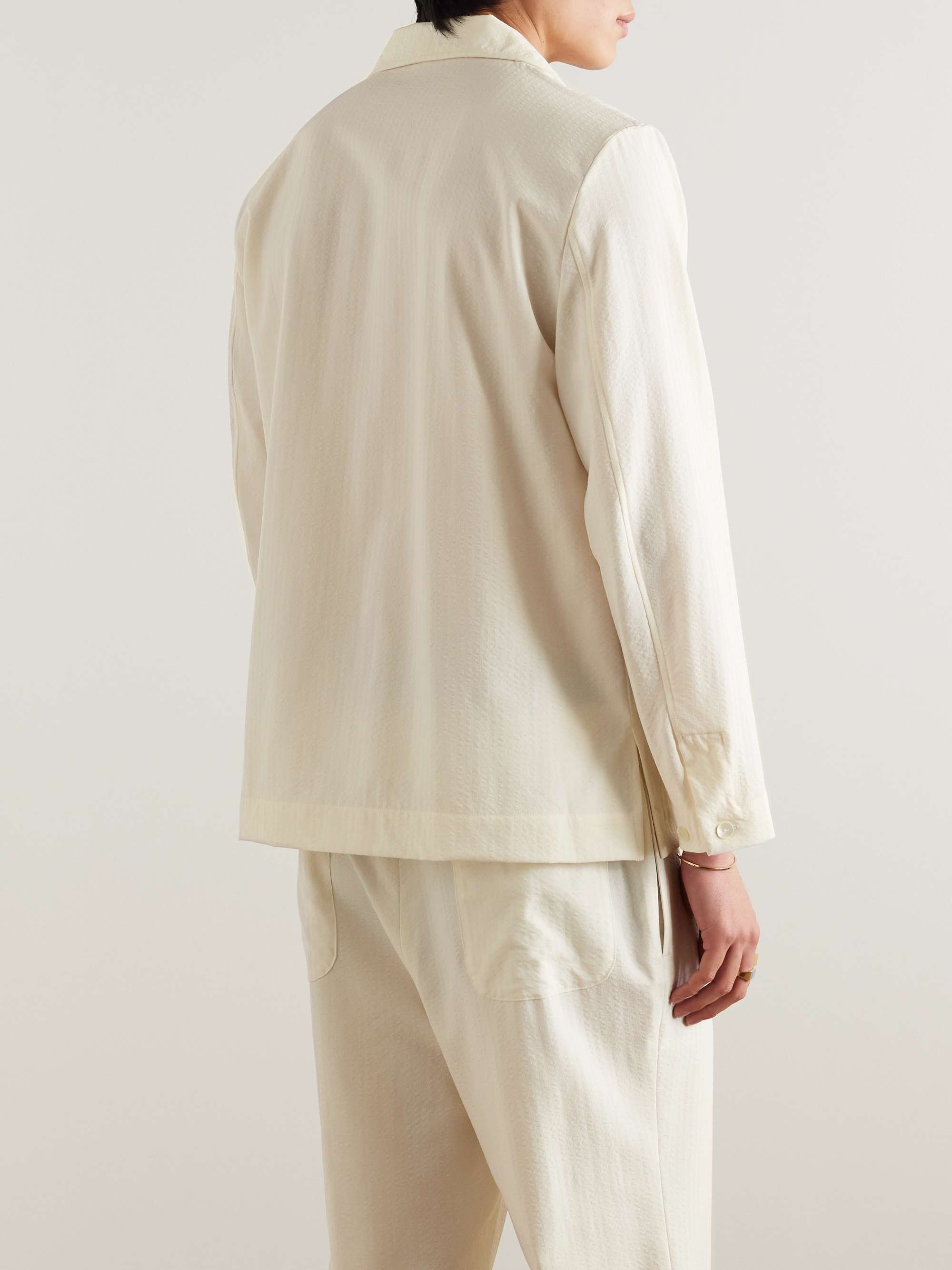 Wool-Seersucker Overshirt view