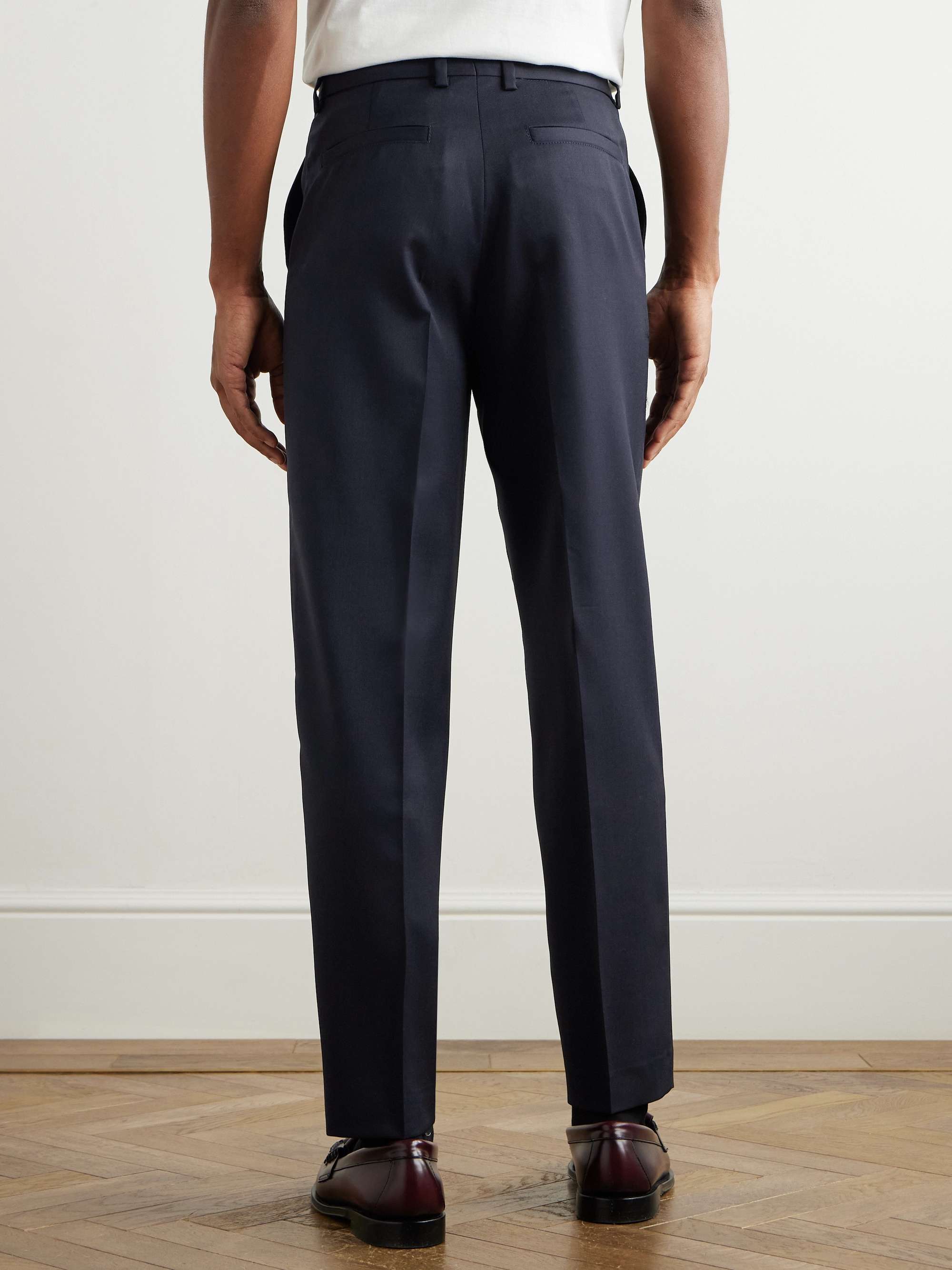 Massimo Straight-Leg Wool-Twill Suit Trousers view