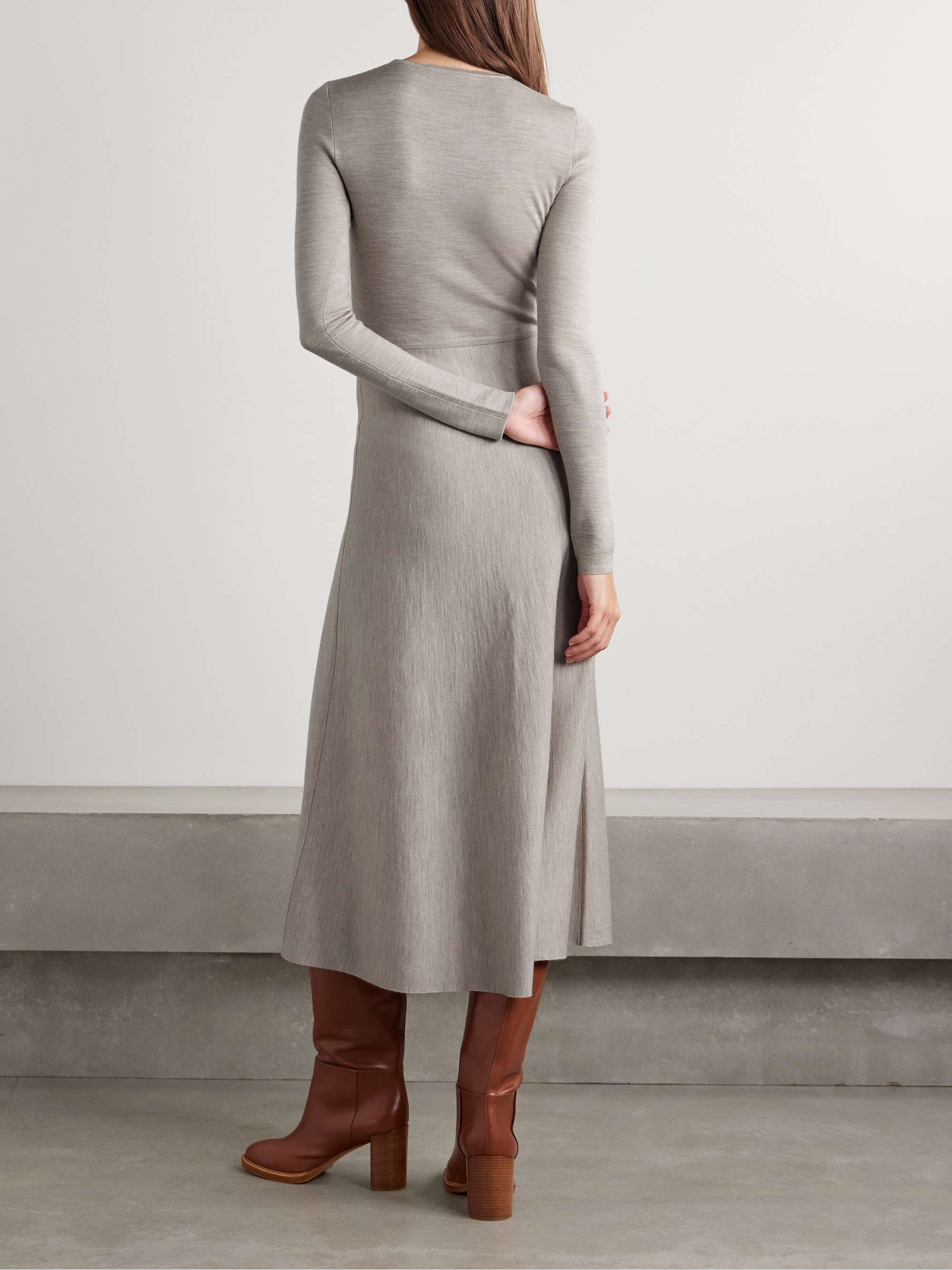 Tegea wool, cashmere and silk-blend midi dress view