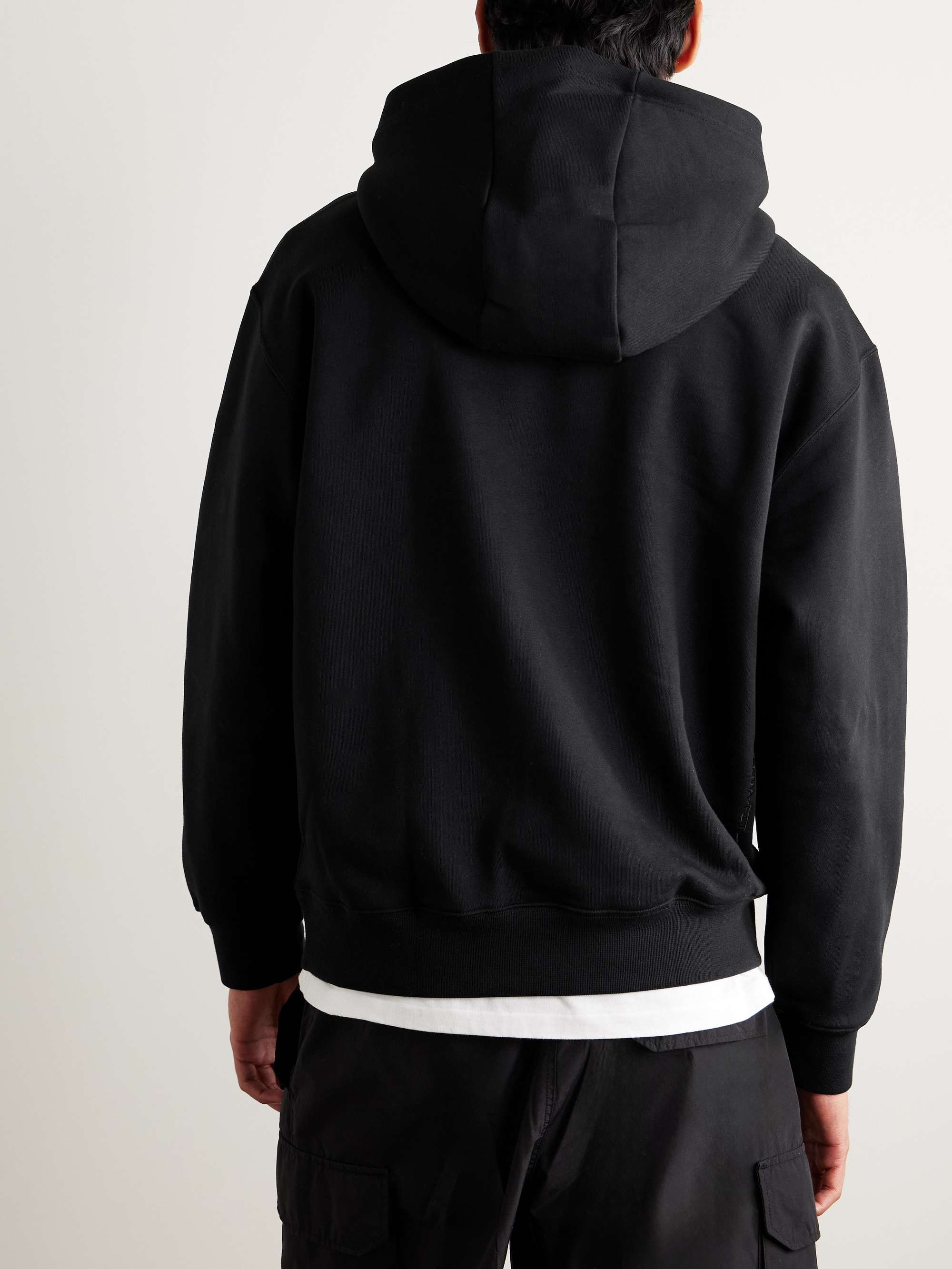 ACG Logo-Embroidered Cotton-Blend Therma-FIT Hoodie view