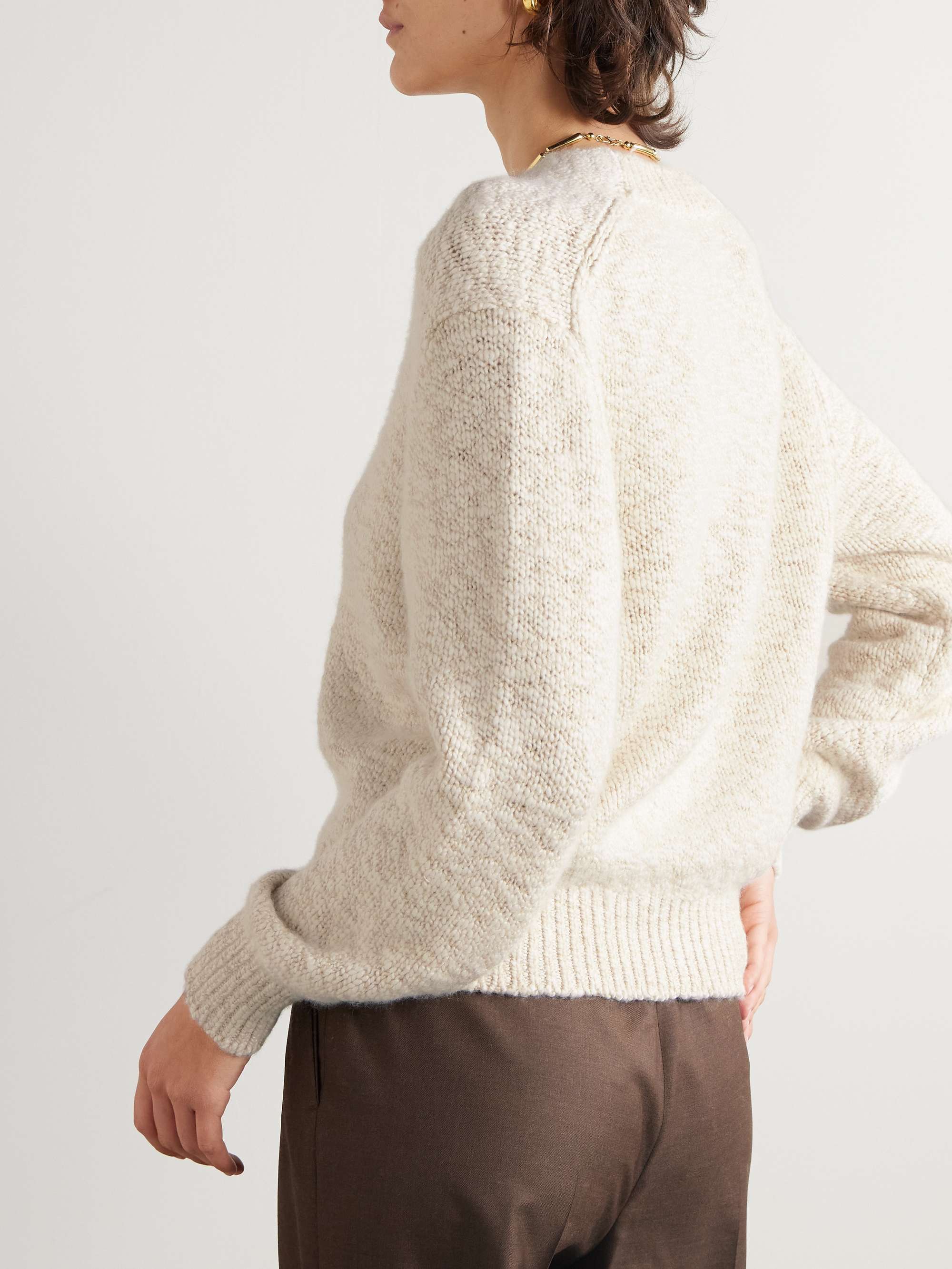Cashmere-bouclé cardigan view
