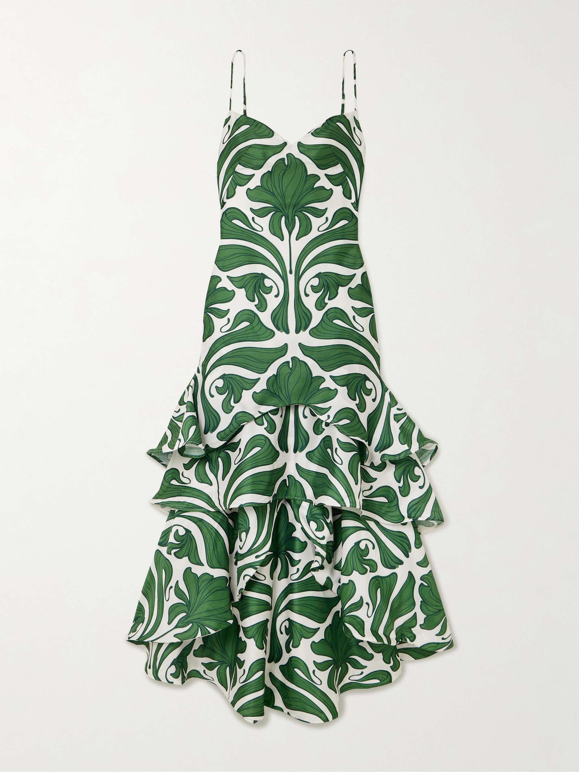 Arte Cubano tiered crepe maxi dress hero visual