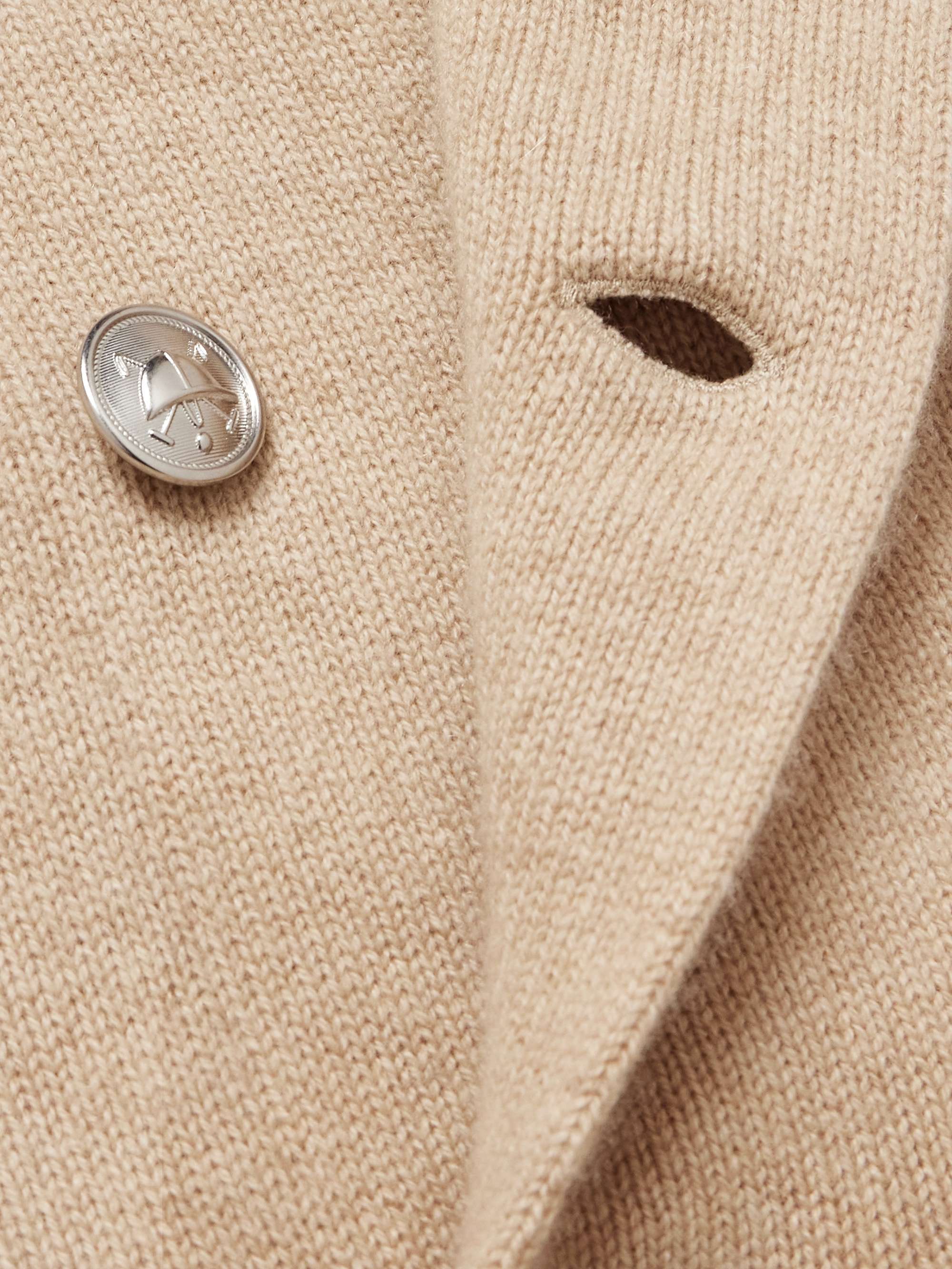 Double-Breasted Cashmere Cardigan view