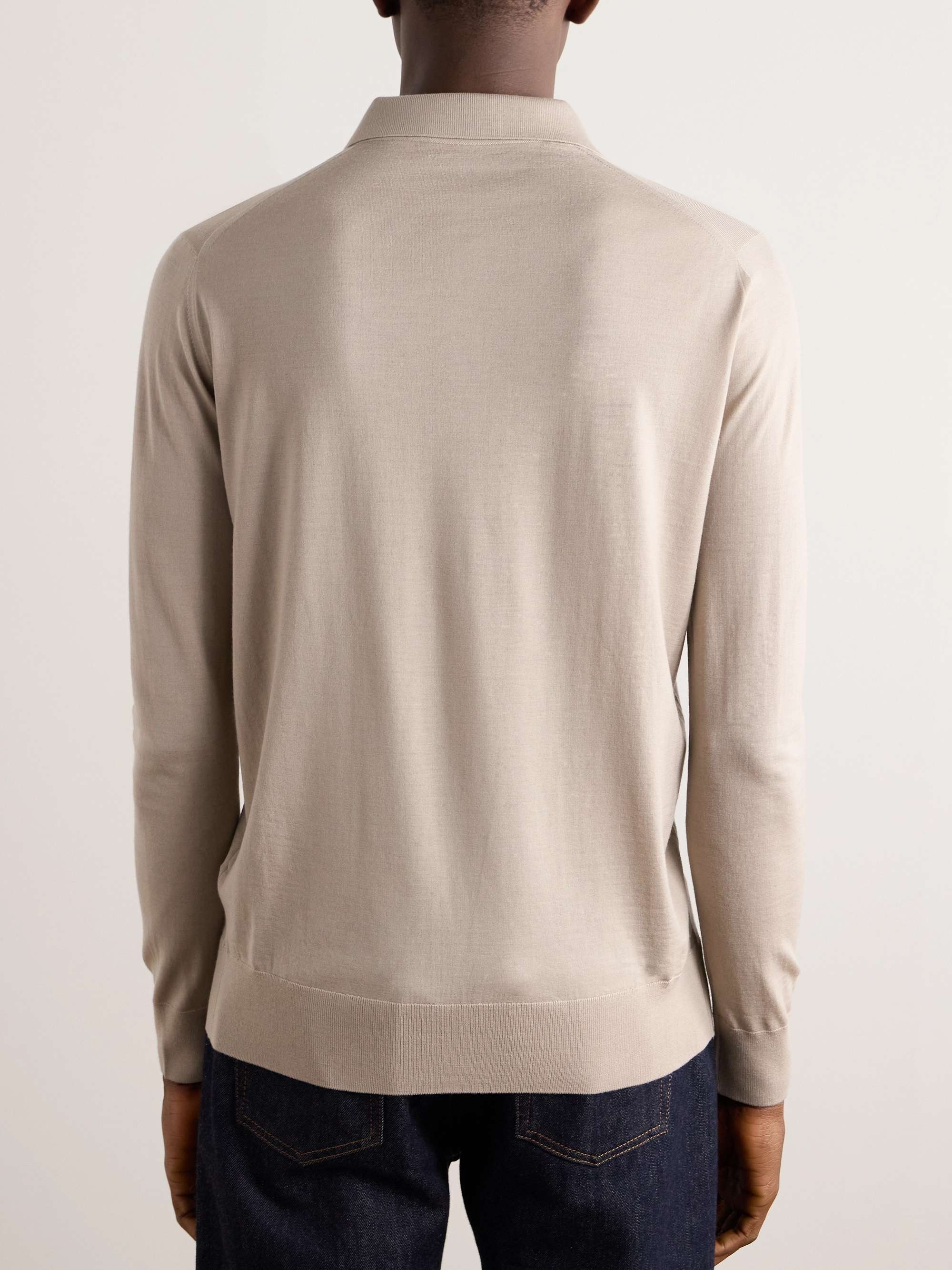 Slim-Fit Wish® Wool Polo Shirt view