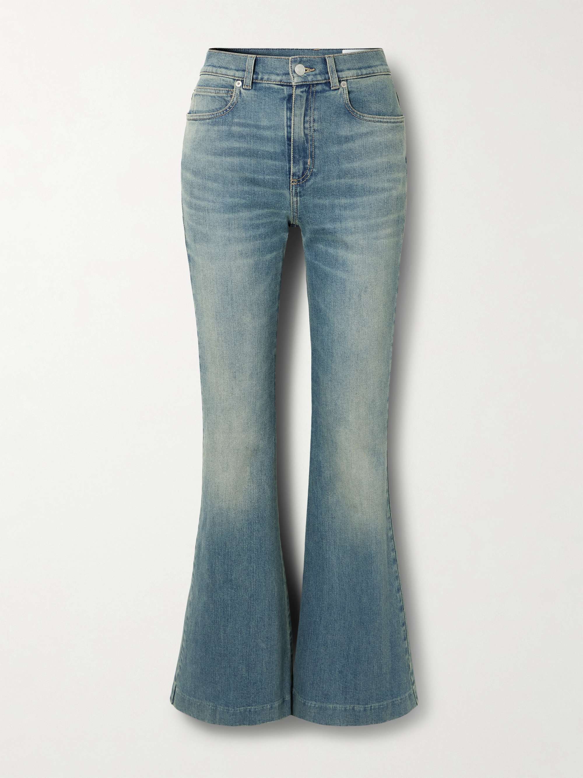 High-rise boot-cut jeans hero visual