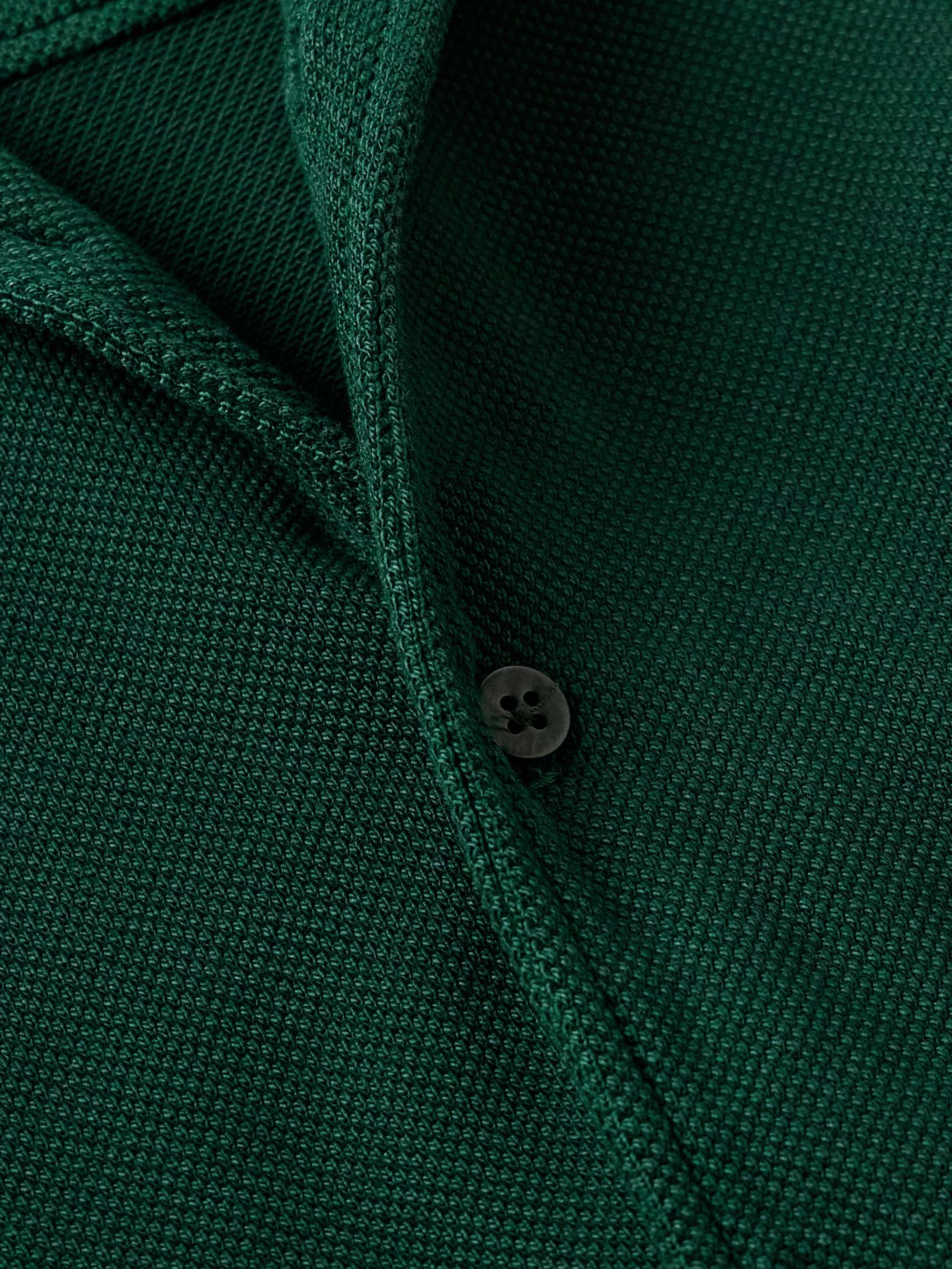 Camp-Collar Garment-Dyed Cotton-Piqué Shirt view