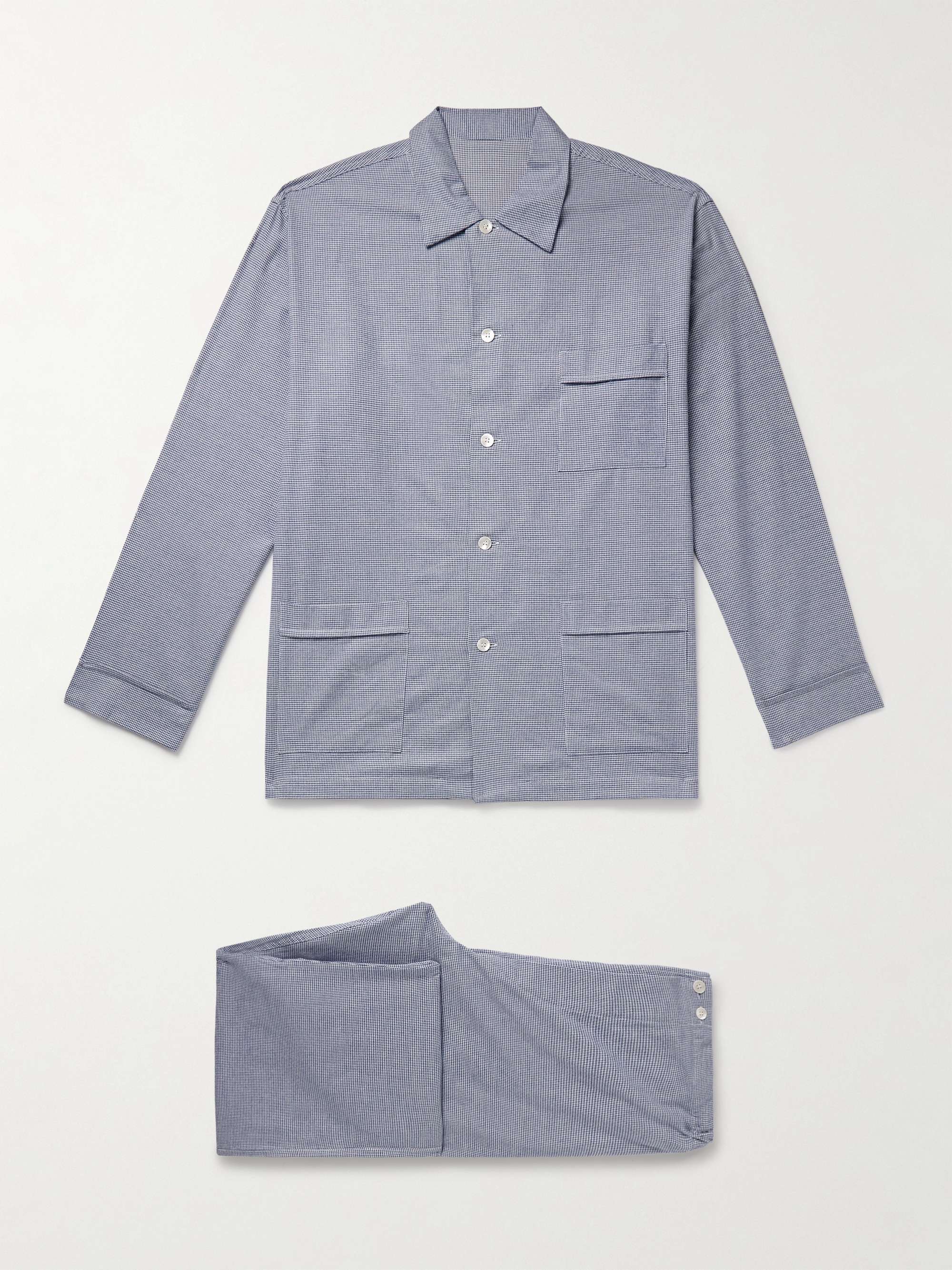 Puppytooth Brushed-Cotton Pyjama Set hero visual