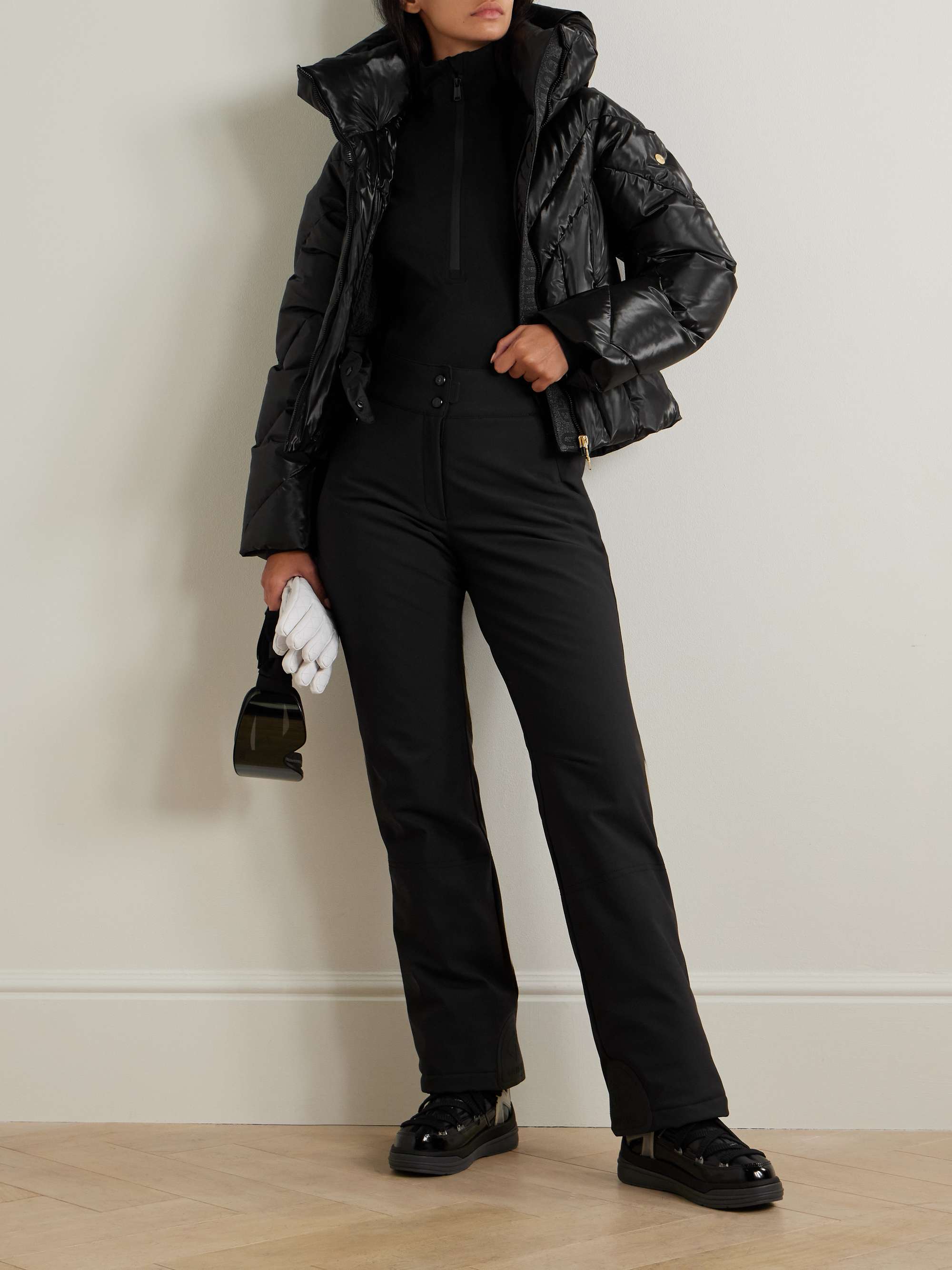 Elodie hooded quilted ski jacket view