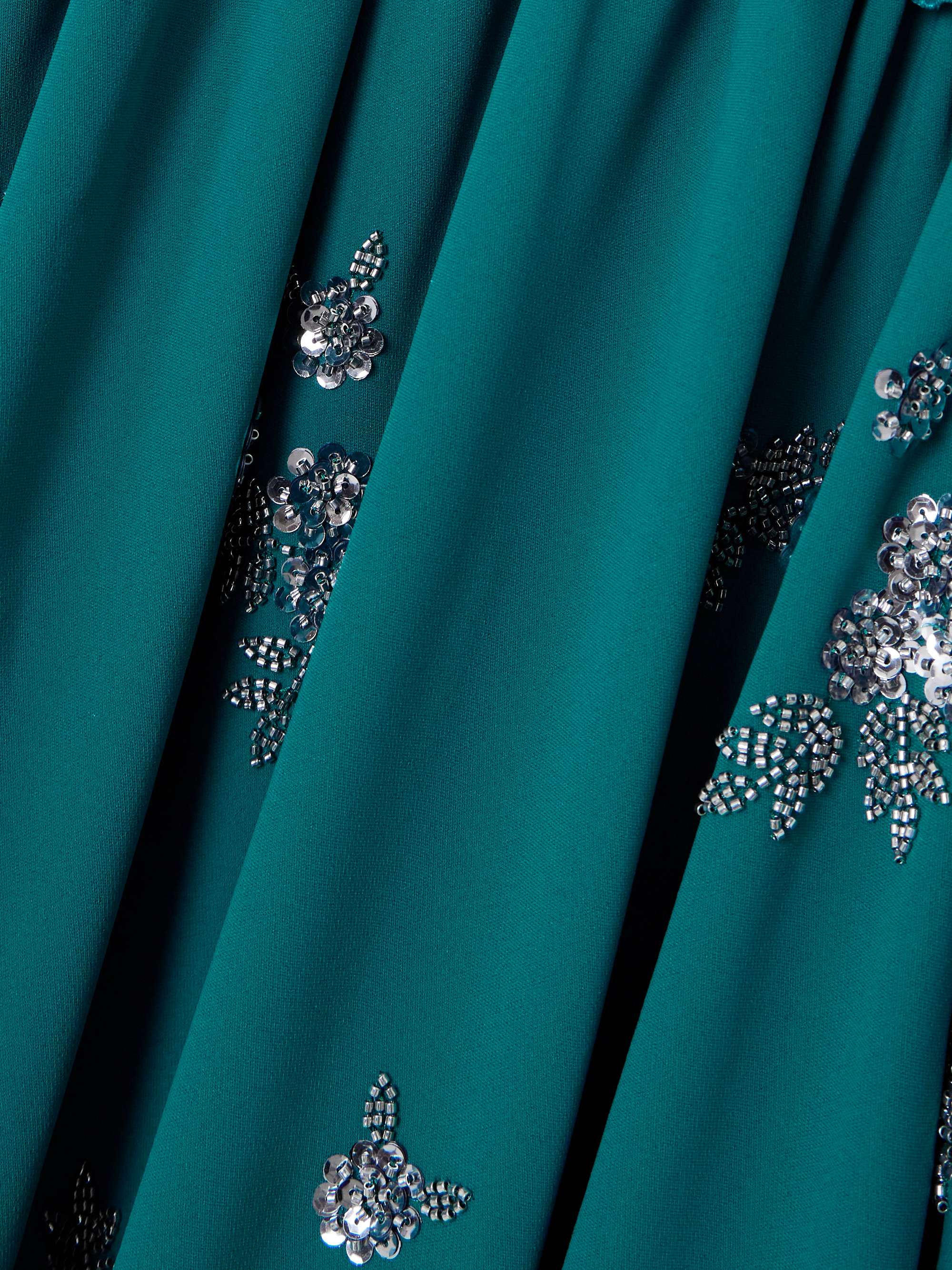 Leah embellished recycled-crepe gown view