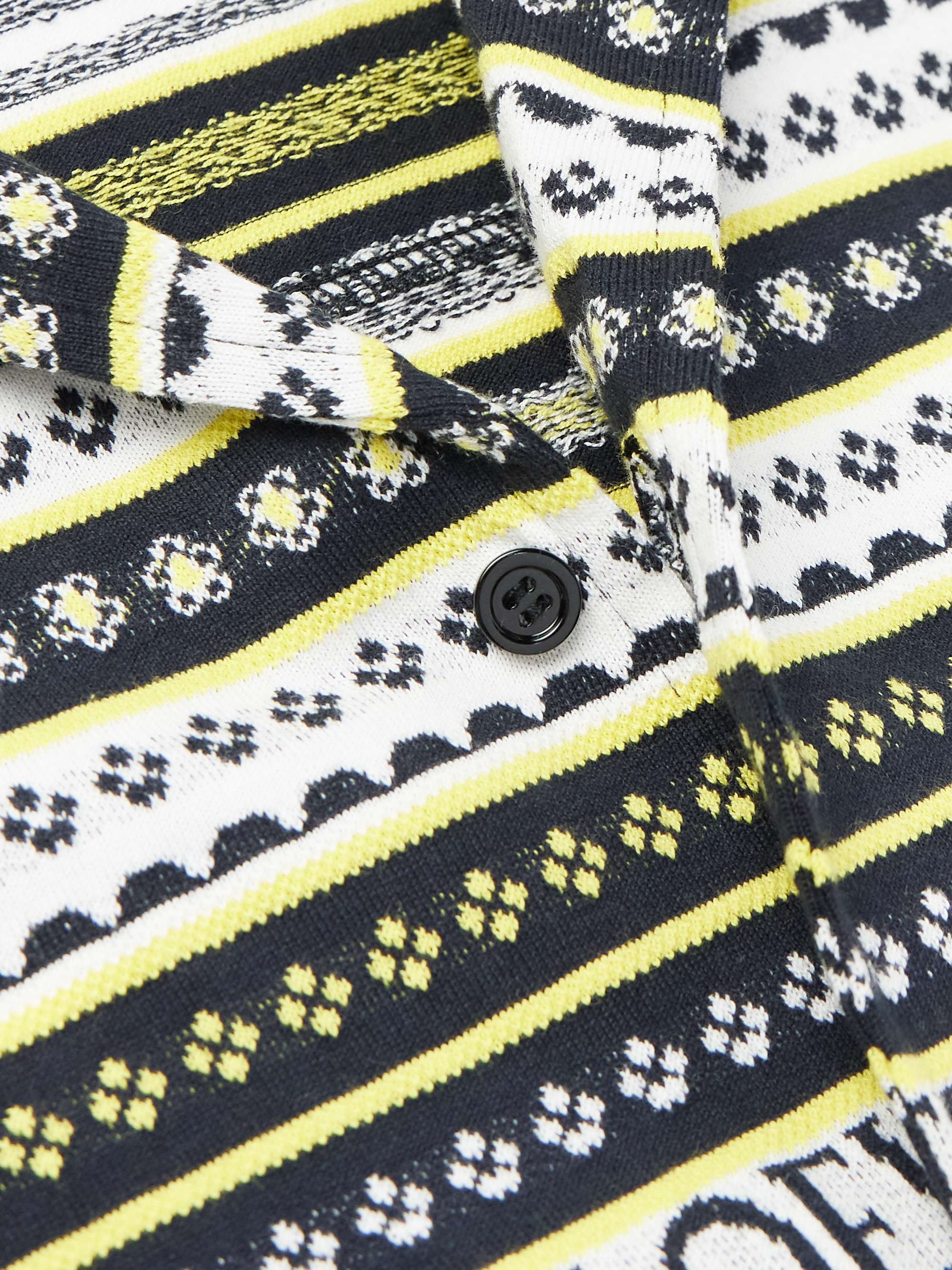 + Paula's Ibiza Camp-Collar Jacquard-Knitted Cotton Shirt view